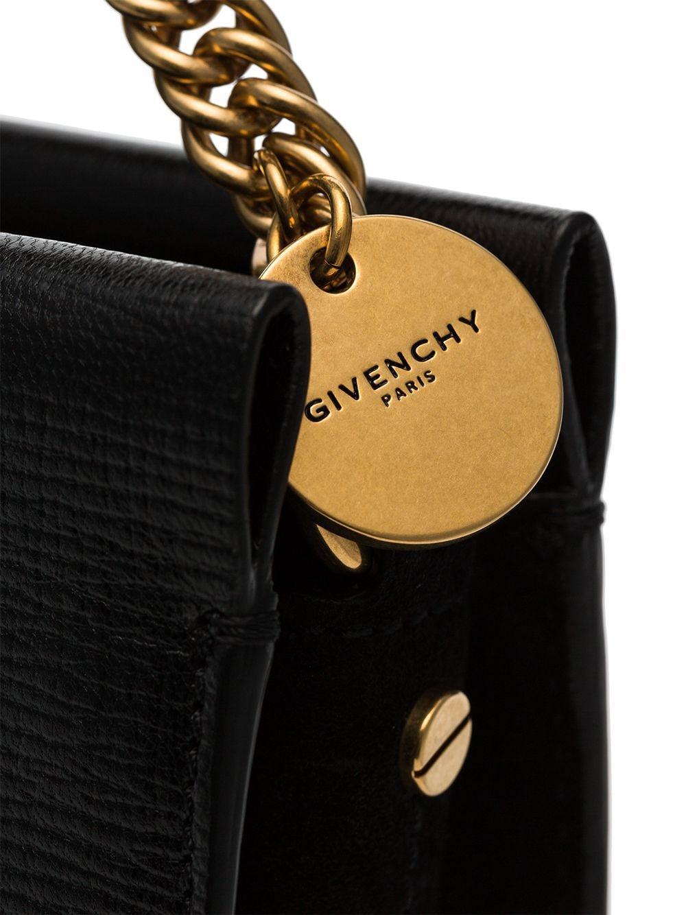 Givenchy Chain Handle Crossbody Bag in Black | Lyst