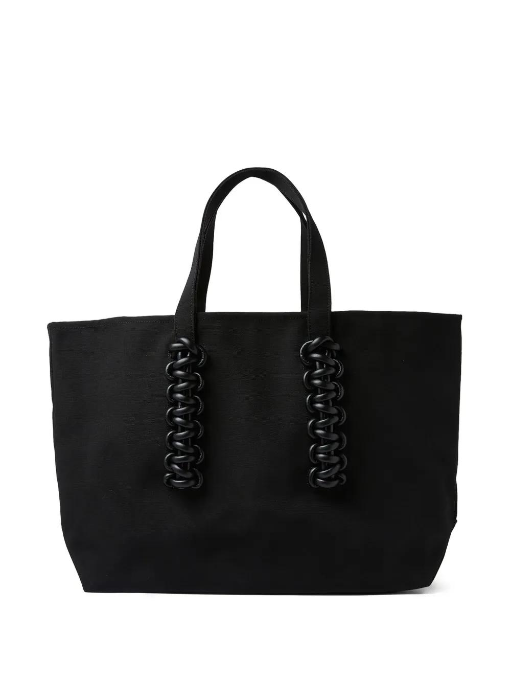 トートバッグ KARA Bow Midi Handbag - Kara - Leather - Black Kara Bow Midi Bag in Black | Lyst