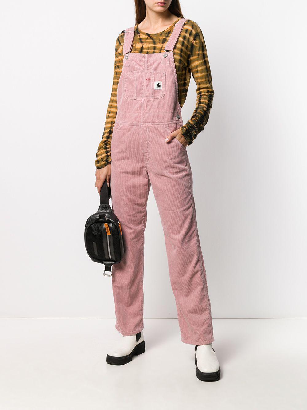 Carhartt WIP Cotton Cord Full-length Dungarees in Pink - Lyst