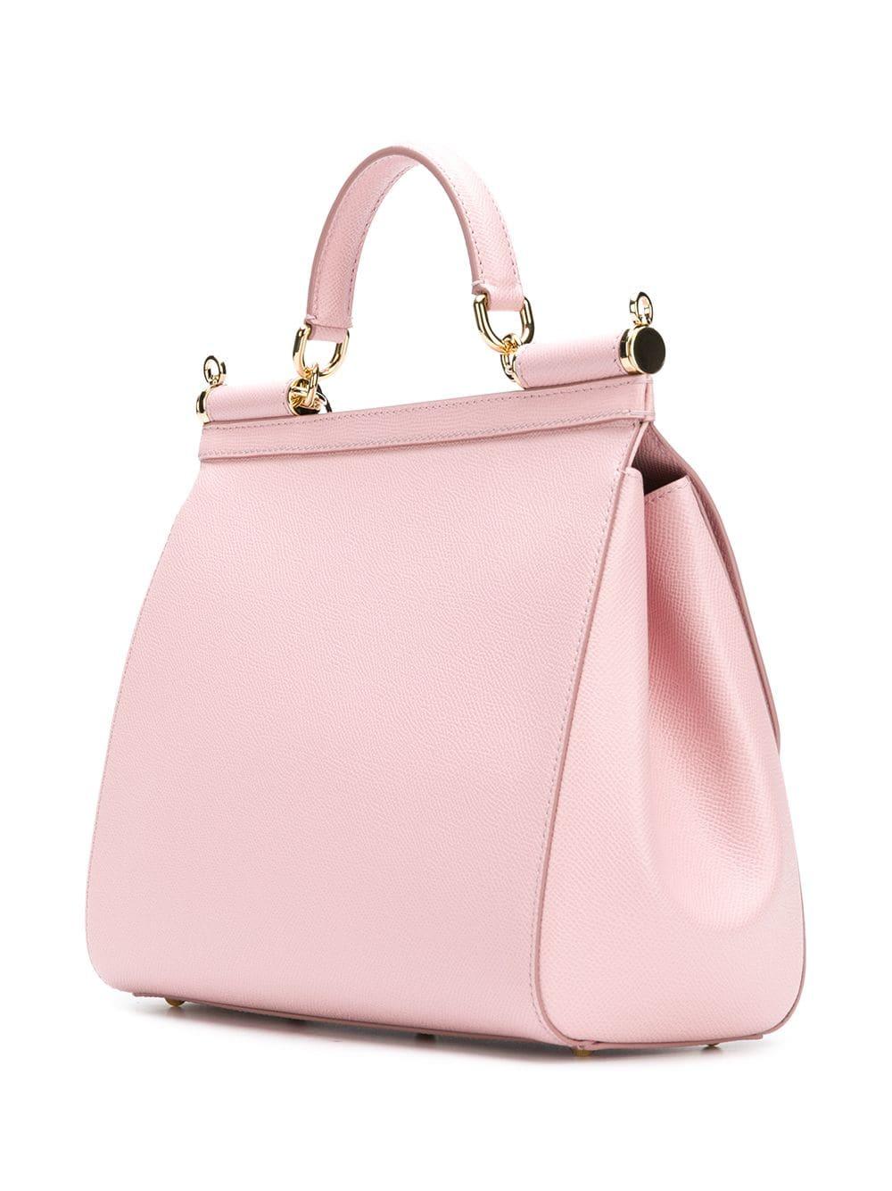 Sicily Small Handbag - Dolce & Gabbana - Cyclamen - Leather Pink ref.744340  - Joli Closet