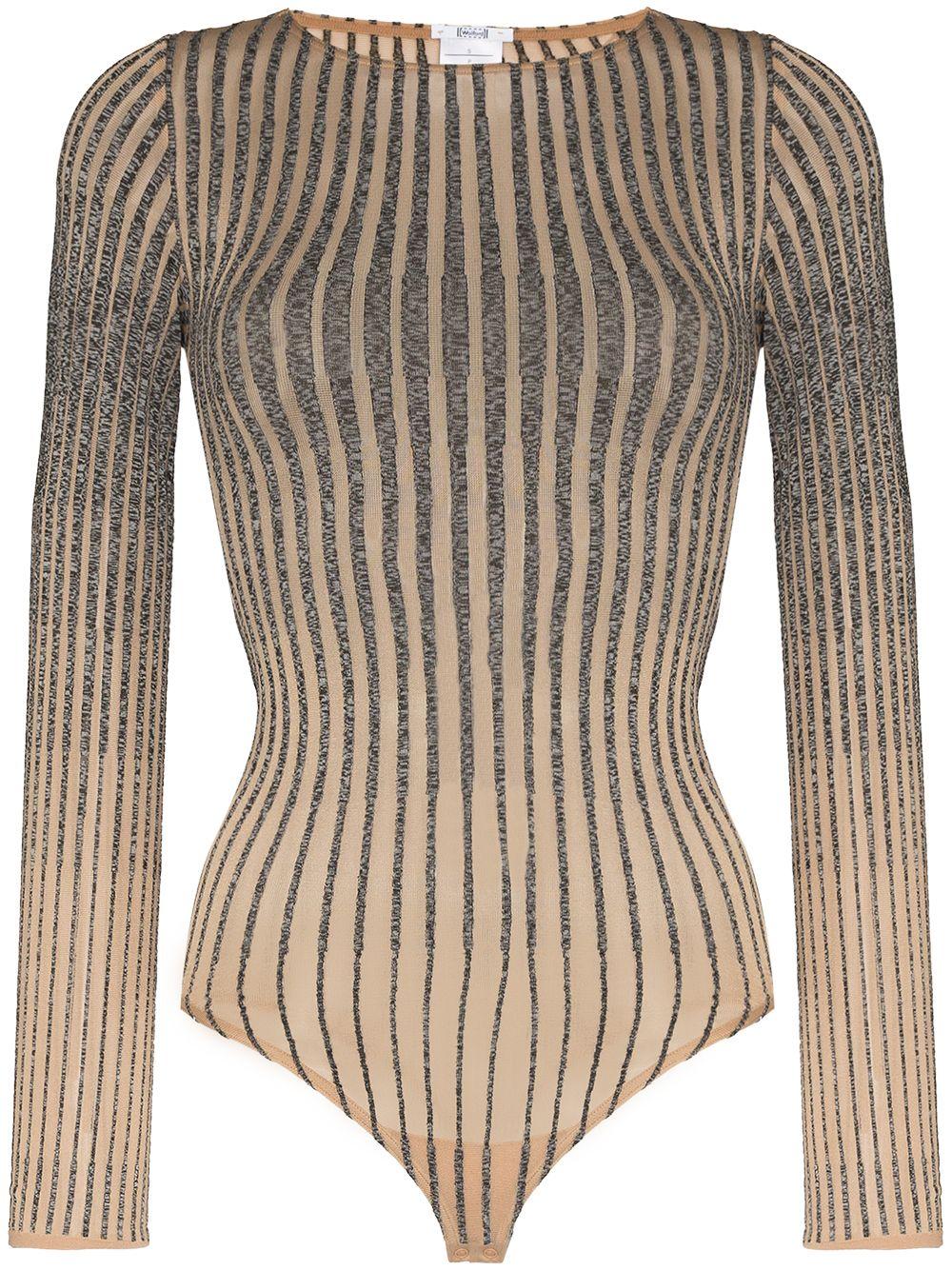 Wolford Carol Stripe-pattern Bodysuit | Lyst
