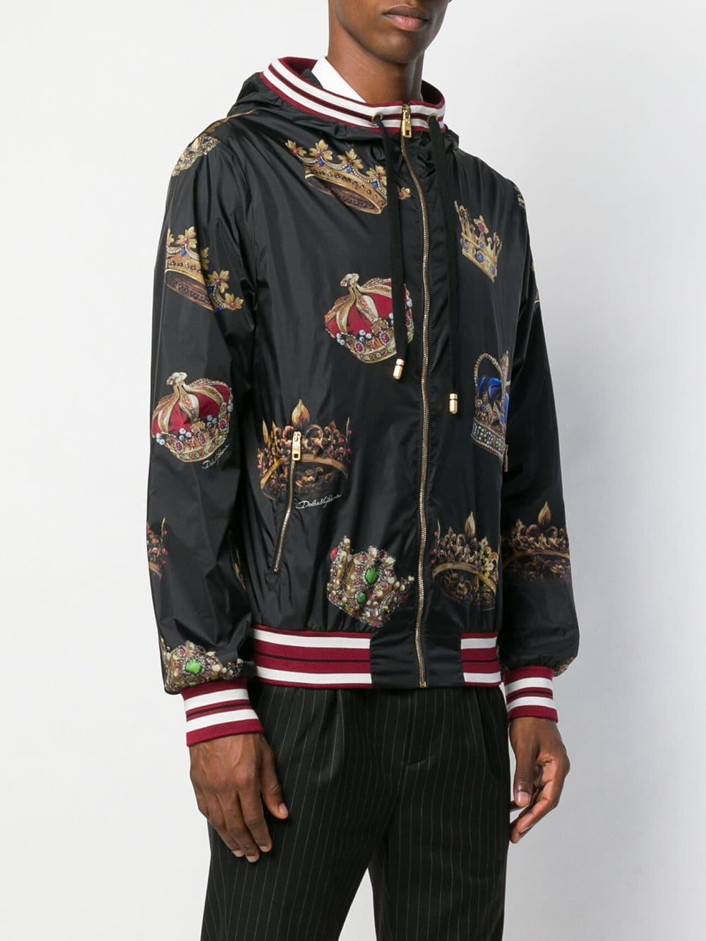 Dolce & Gabbana Crowns Jacket in Black for Men | Lyst