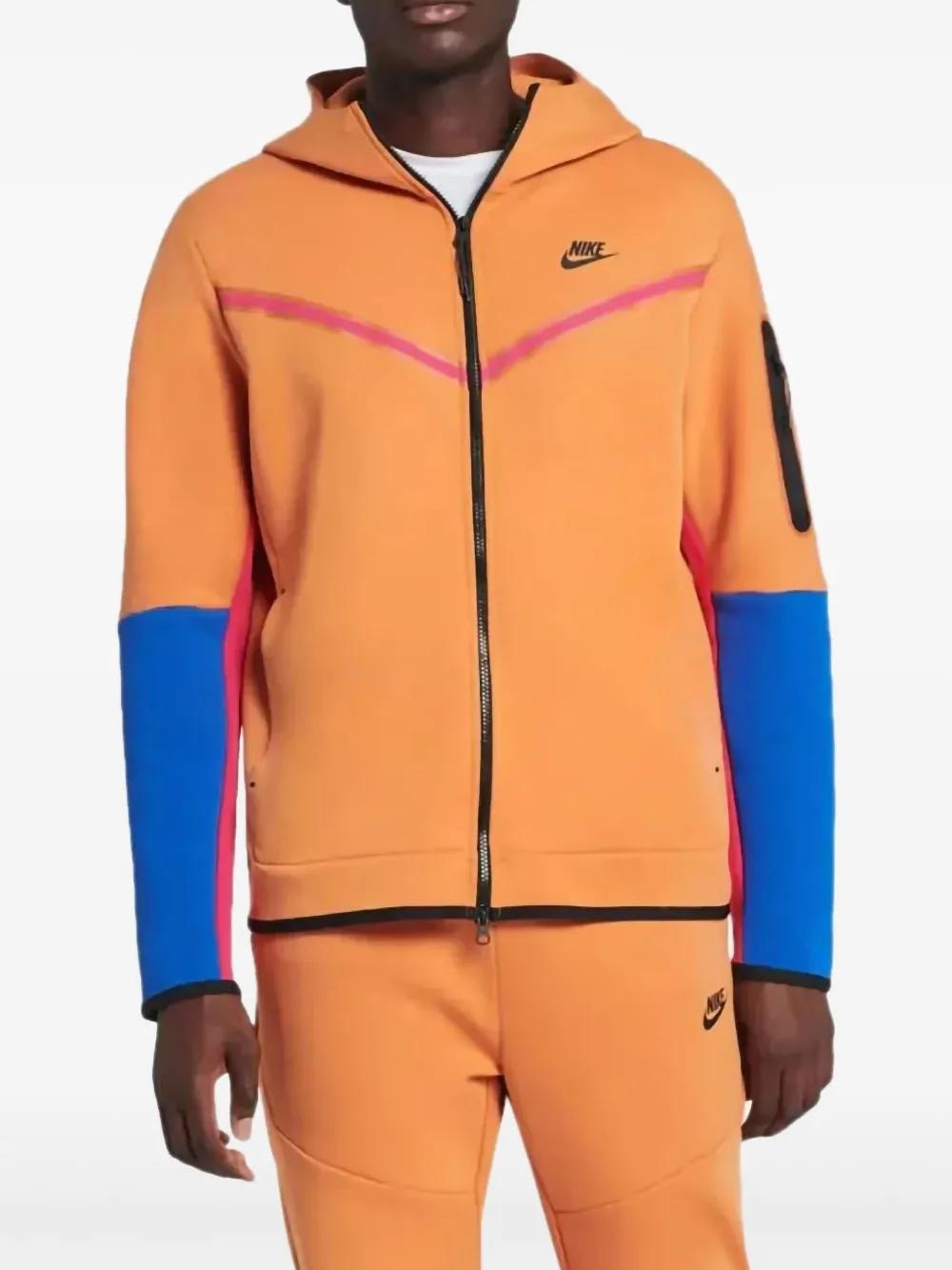 nike tech orange and blue
