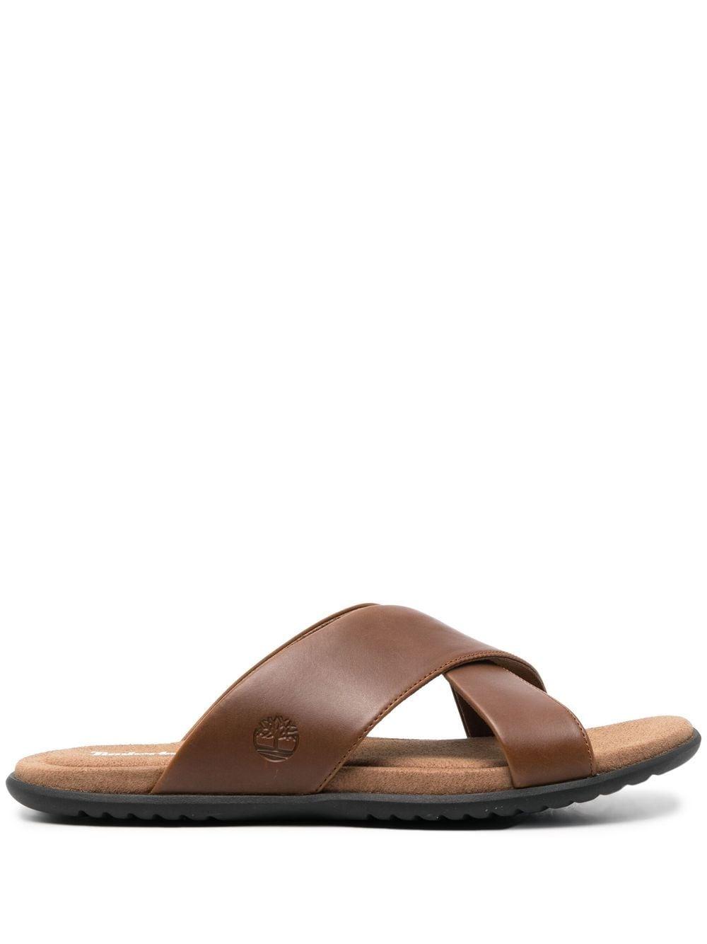 Timberland Leather Cross-strap Sandals 