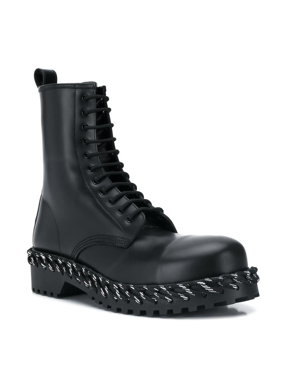 balenciaga military boots