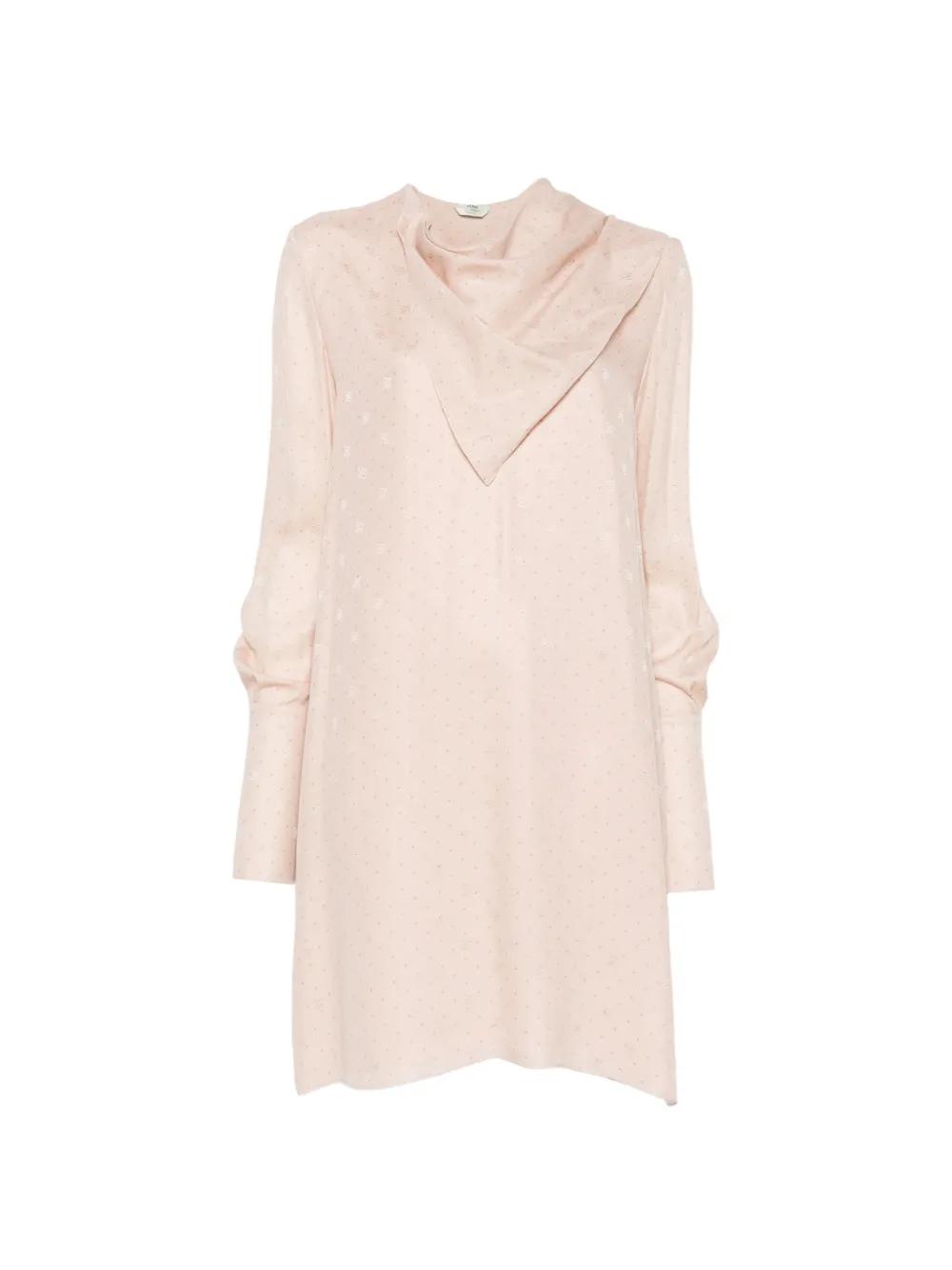 pink fendi sweater dress Fendi, Baby Girls Pink Knit FF Dress