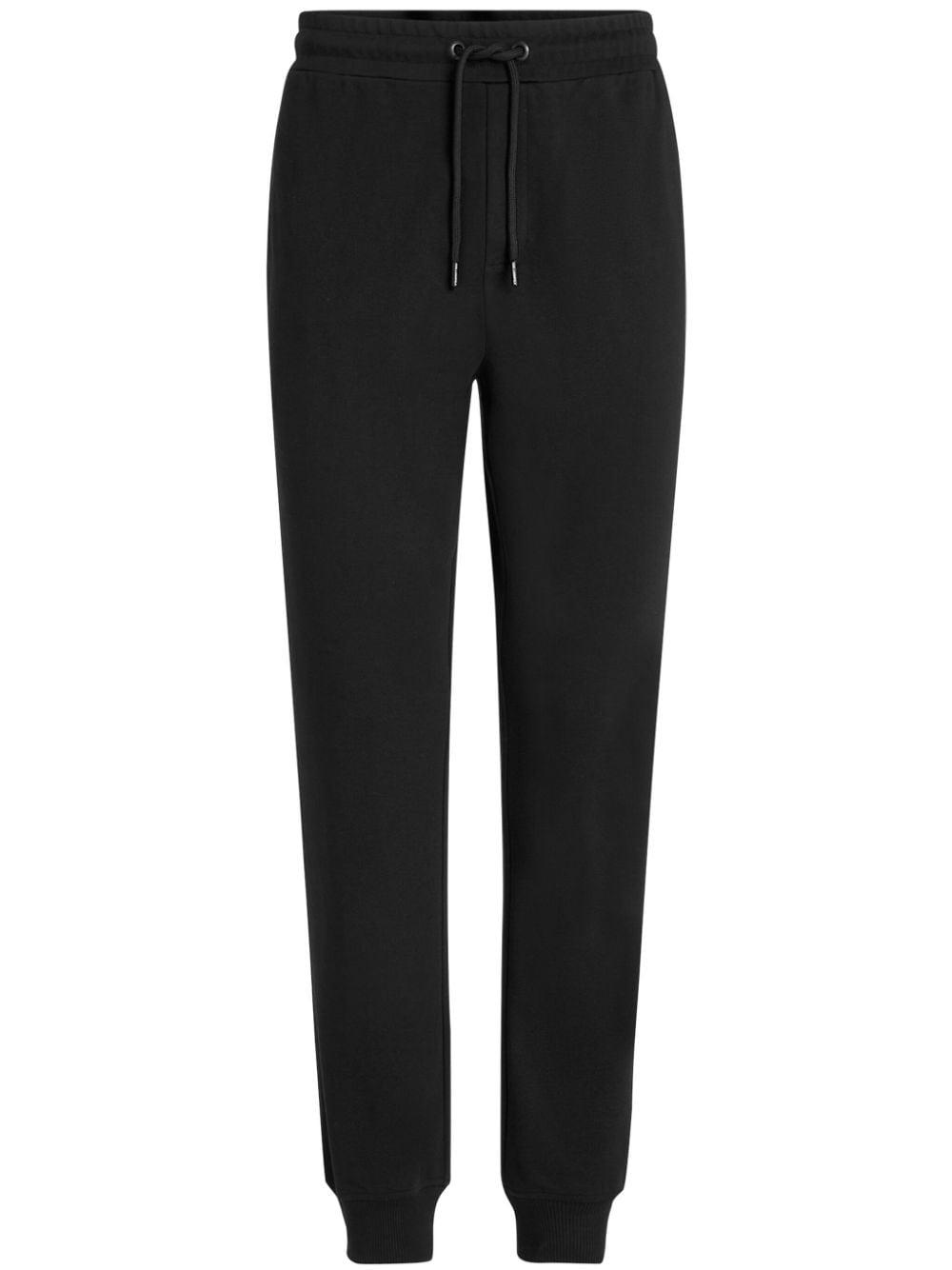 Karl Lagerfeld Logo-print Strap Organic Cotton Track Pants in Black for Men  | Lyst