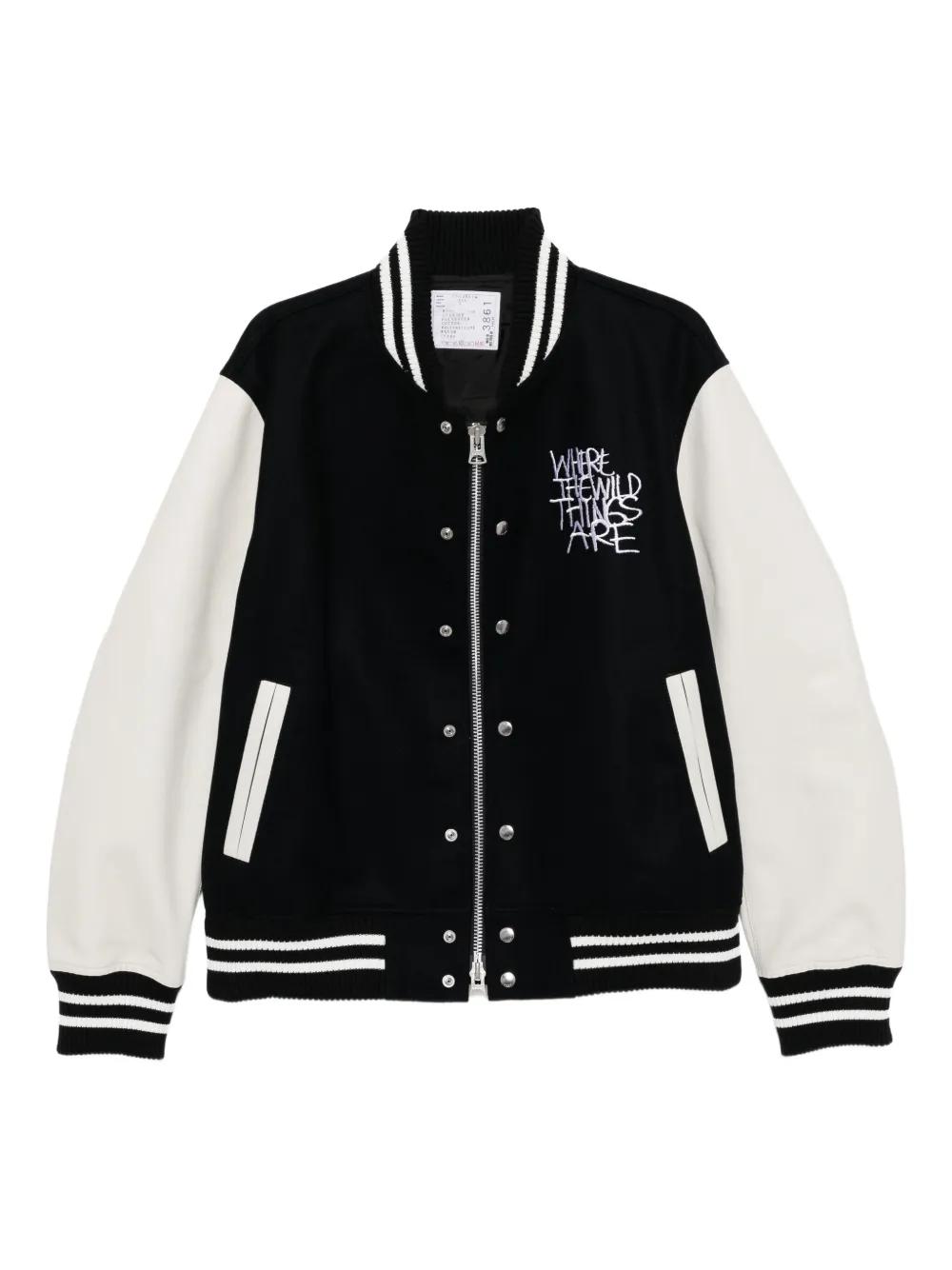 ジャケット・アウター sacai where the wild things are blouson Sacai Where The Wild Thing Are Bomber Jacket in Black for Men | Lyst