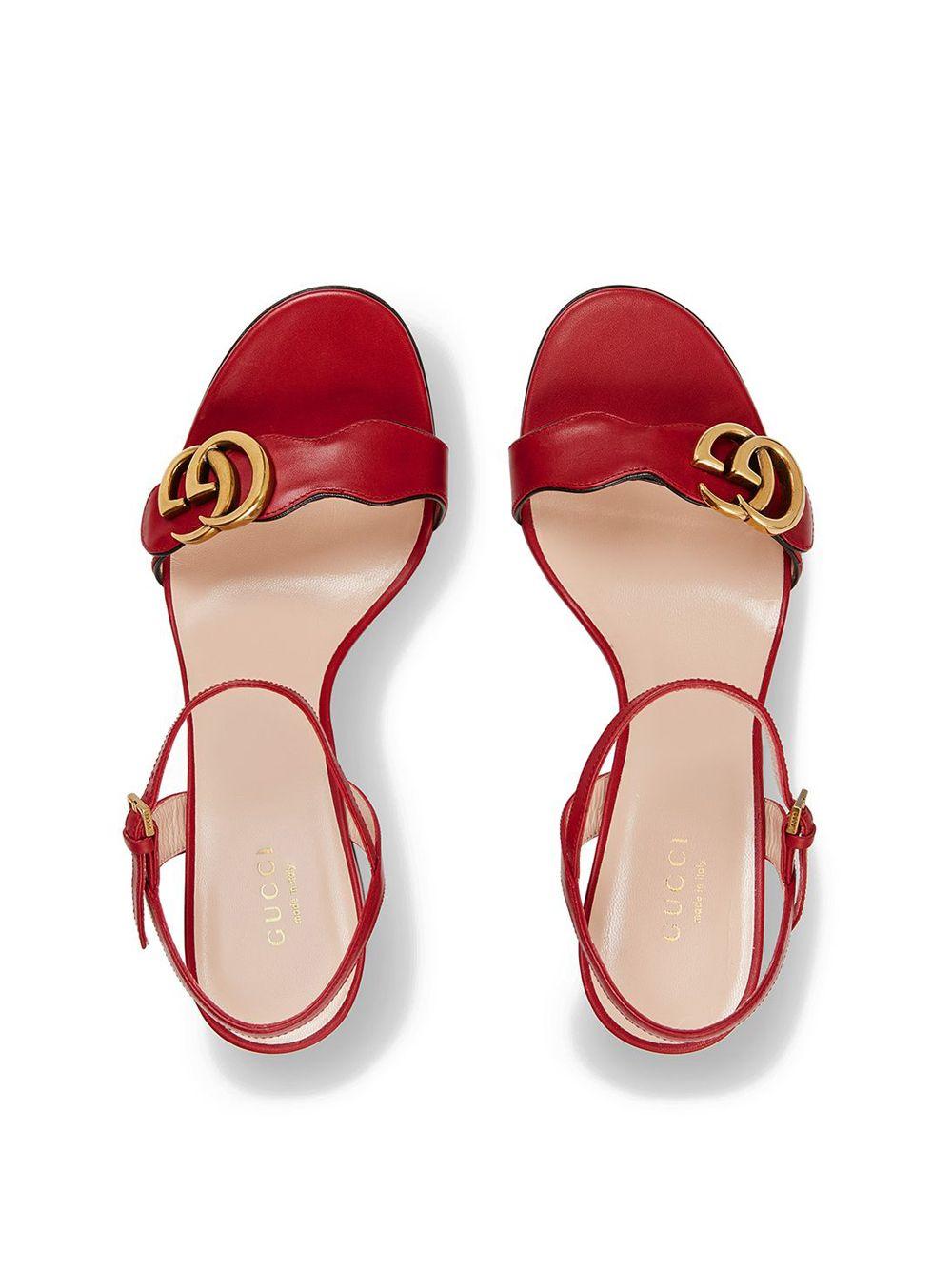 Gucci red sales sandal heels