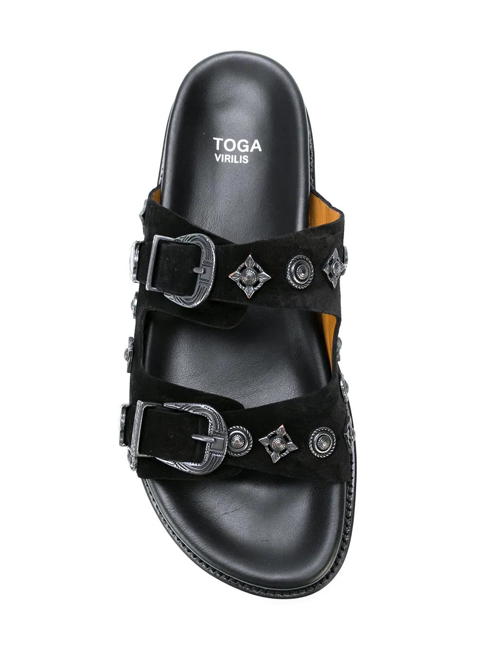 メンズ Toga Virilis サンダル、スライド、ビーチサンダル