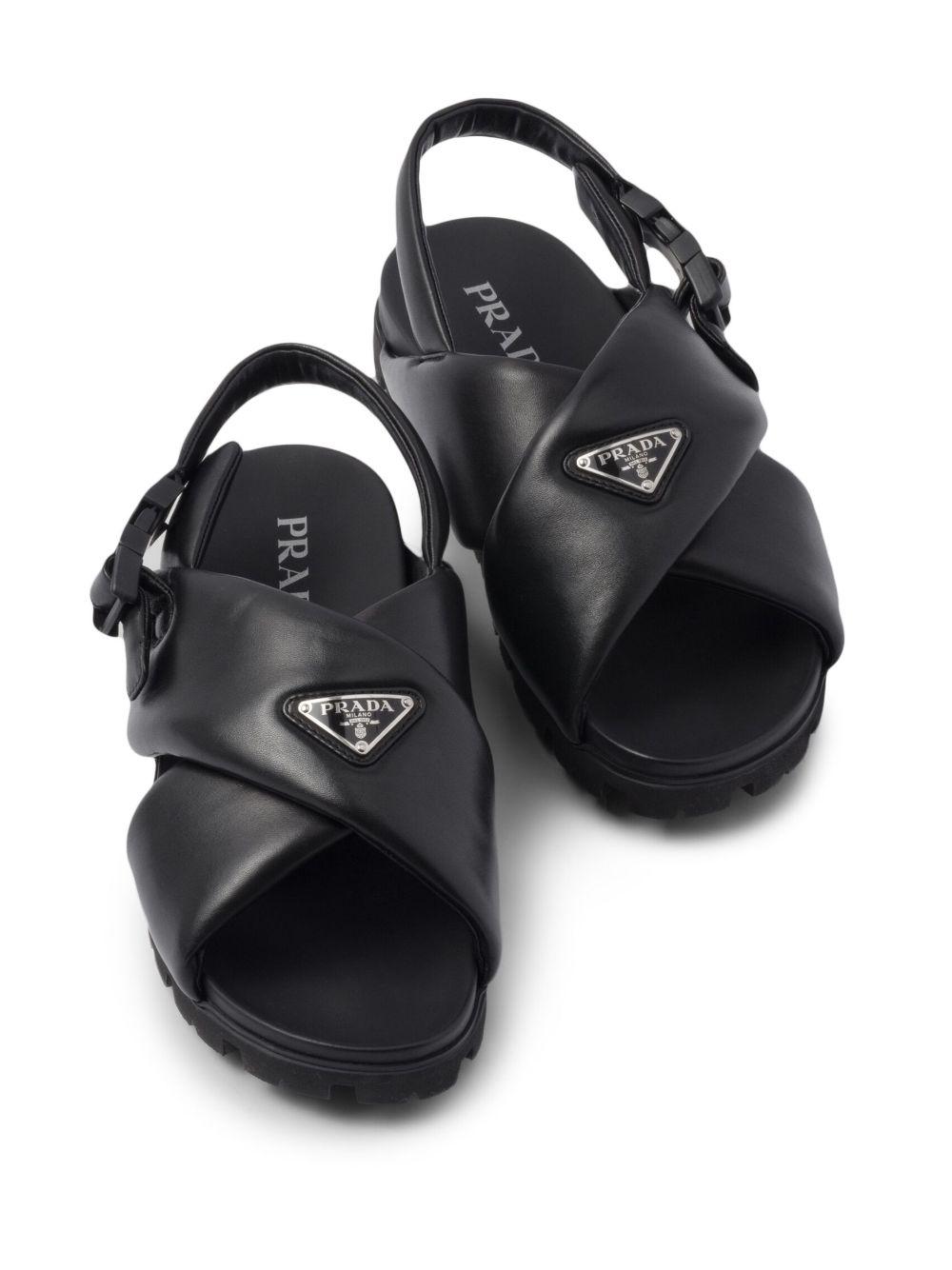 Prada top flat sandals