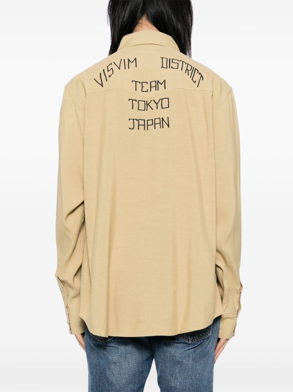 Visvim メンズ ナチュラル エンブロイダリー シャツ シャツ 