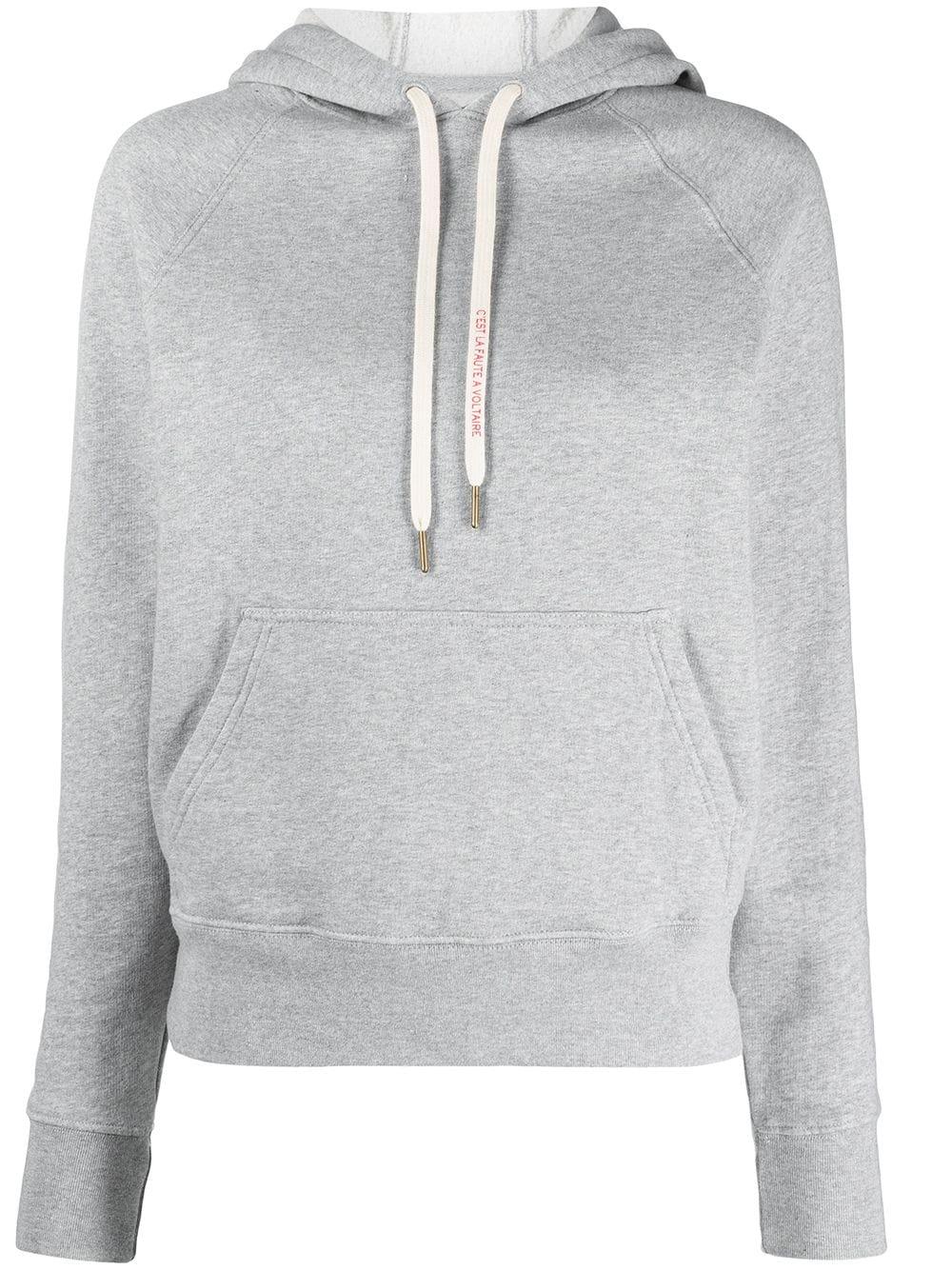 Zadig & Voltaire Band Of Sisters Hoodie in Gray | Lyst