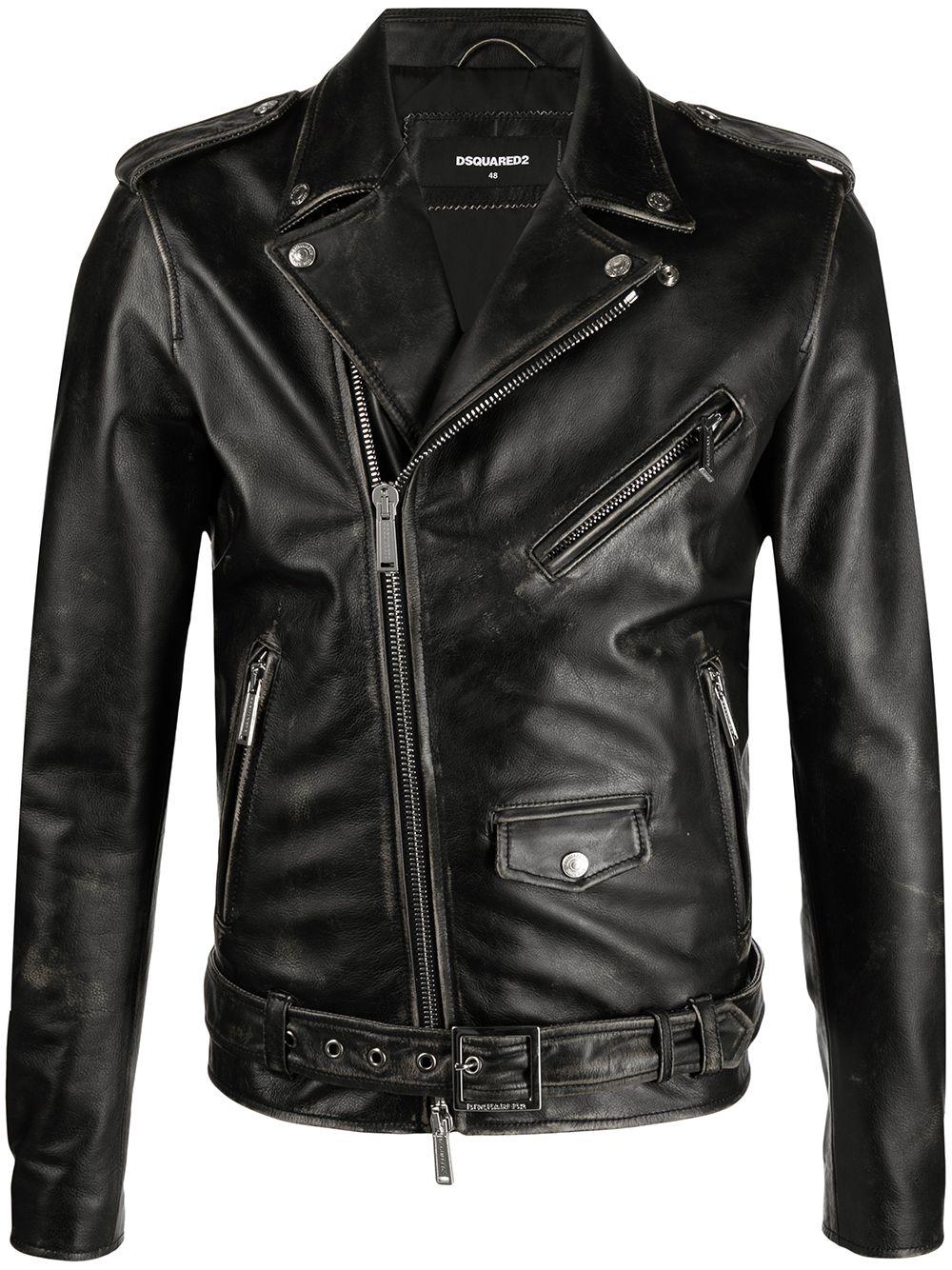 DSquared² X Ibrahimović Icon Leather Jacket in Black for Men | Lyst