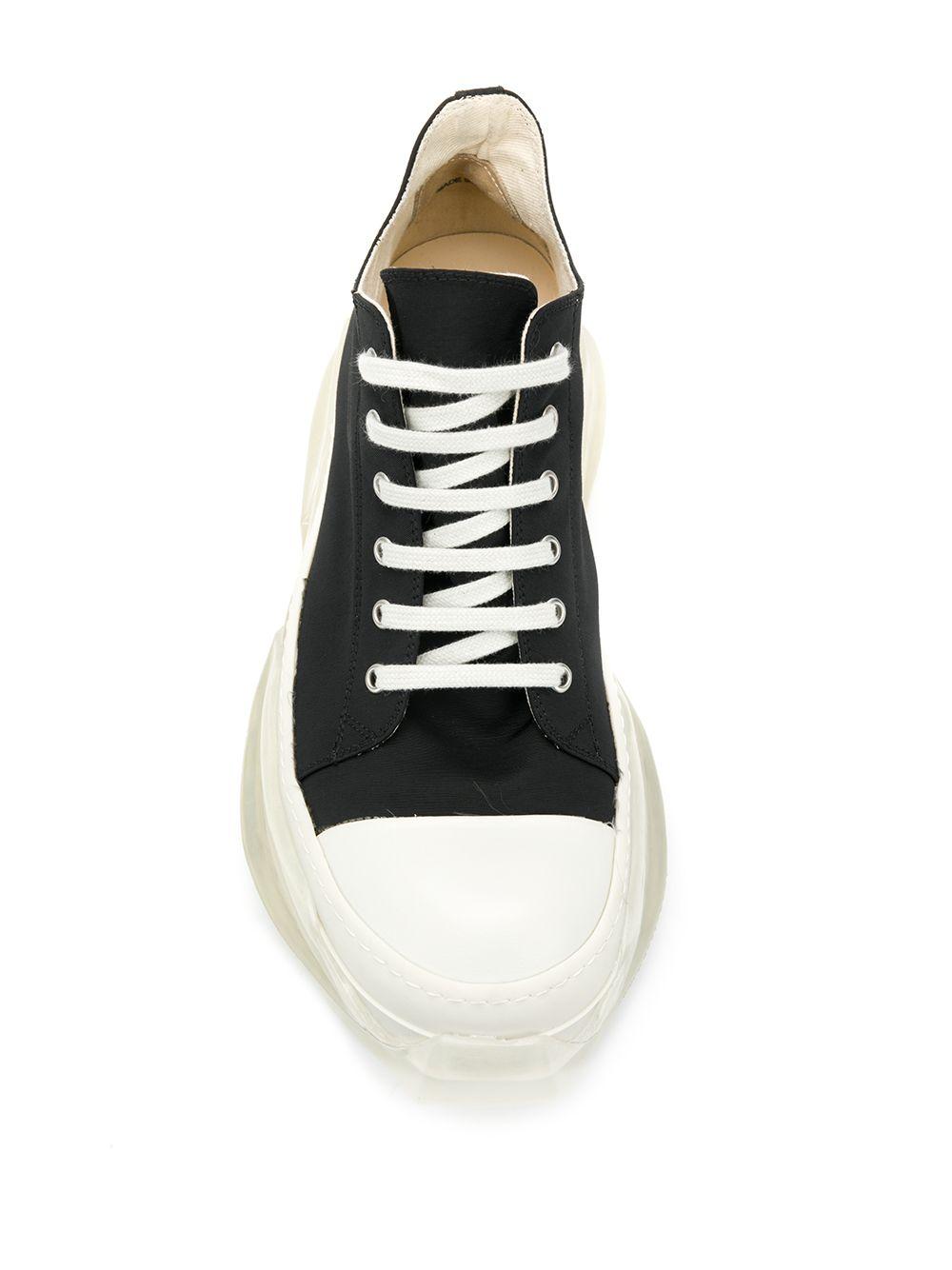 Rick Owens Drkshdw Canvas Clear Sole Mid-top Sneakers in Black for Men ...
