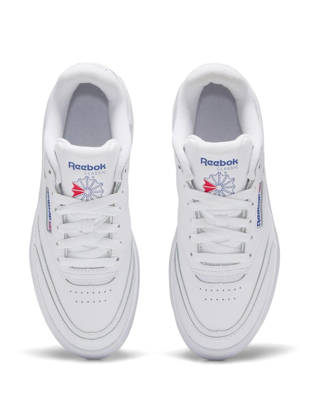 Reebok Club C Extra Platform Sneakers in White |