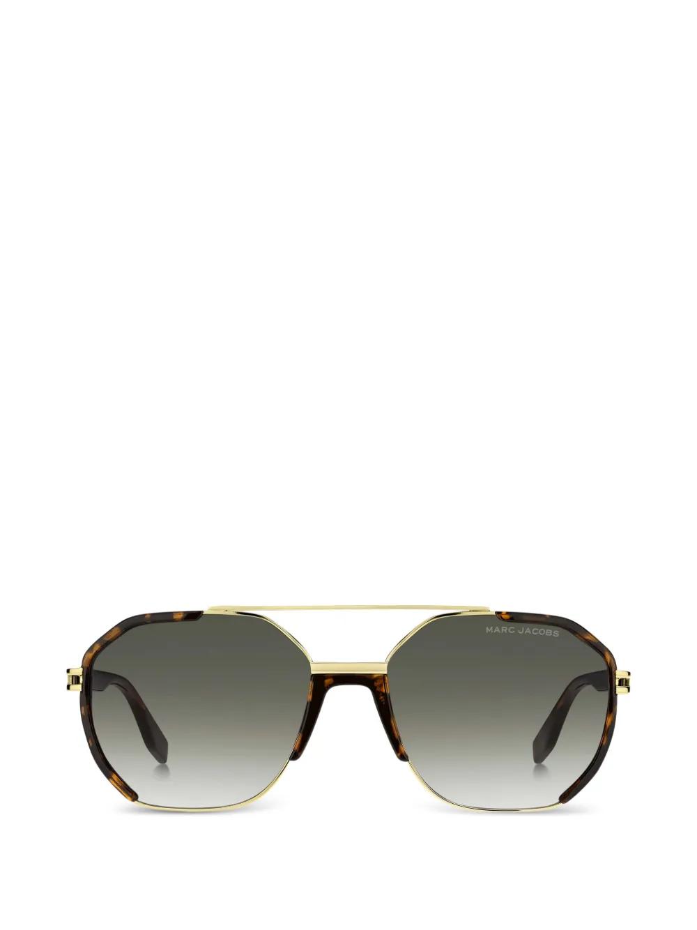 Marc Jacobs Sunglasses Unisex Frameless Brown Gradient Geometric Case NEW Marc Jacobs Geometric-Frame Gradient Sunglasses In Brown  main image 2