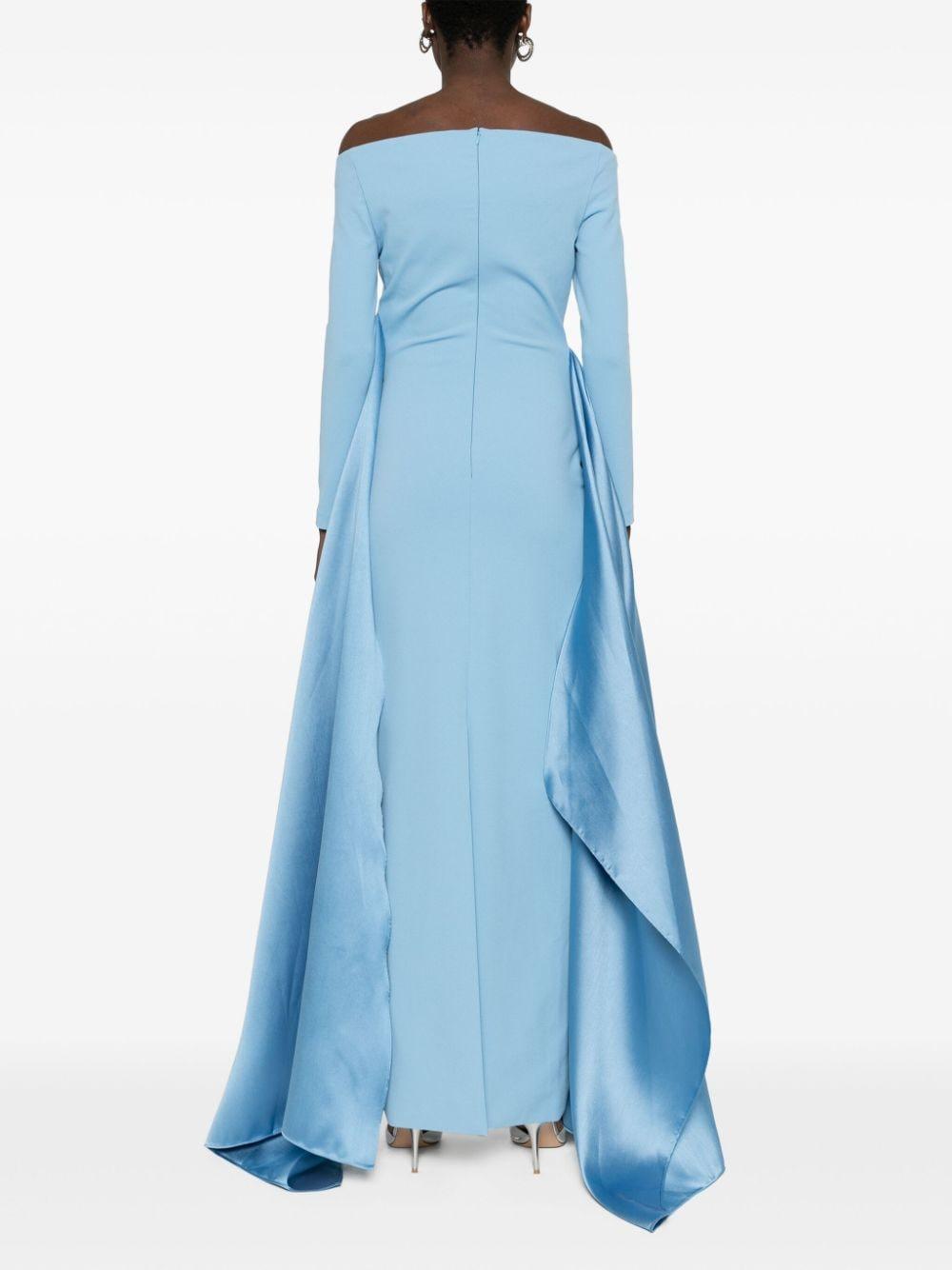 Solace London The Irma Maxi Dress in Blue | Lyst