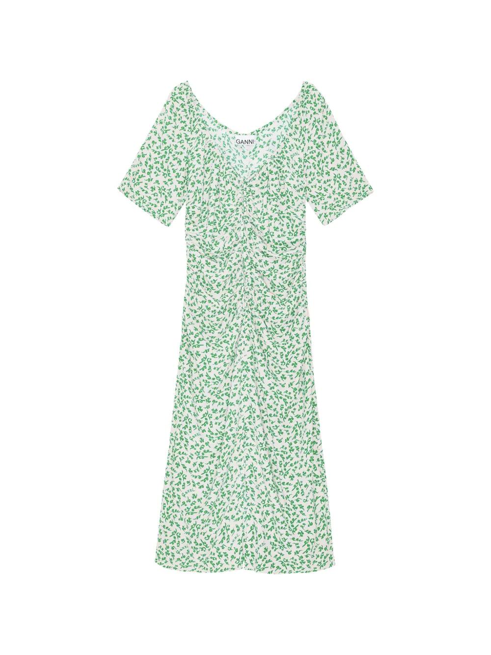 Green Ganni Dresses for Women | Lyst Green Ganni Dresses for Women | Lyst