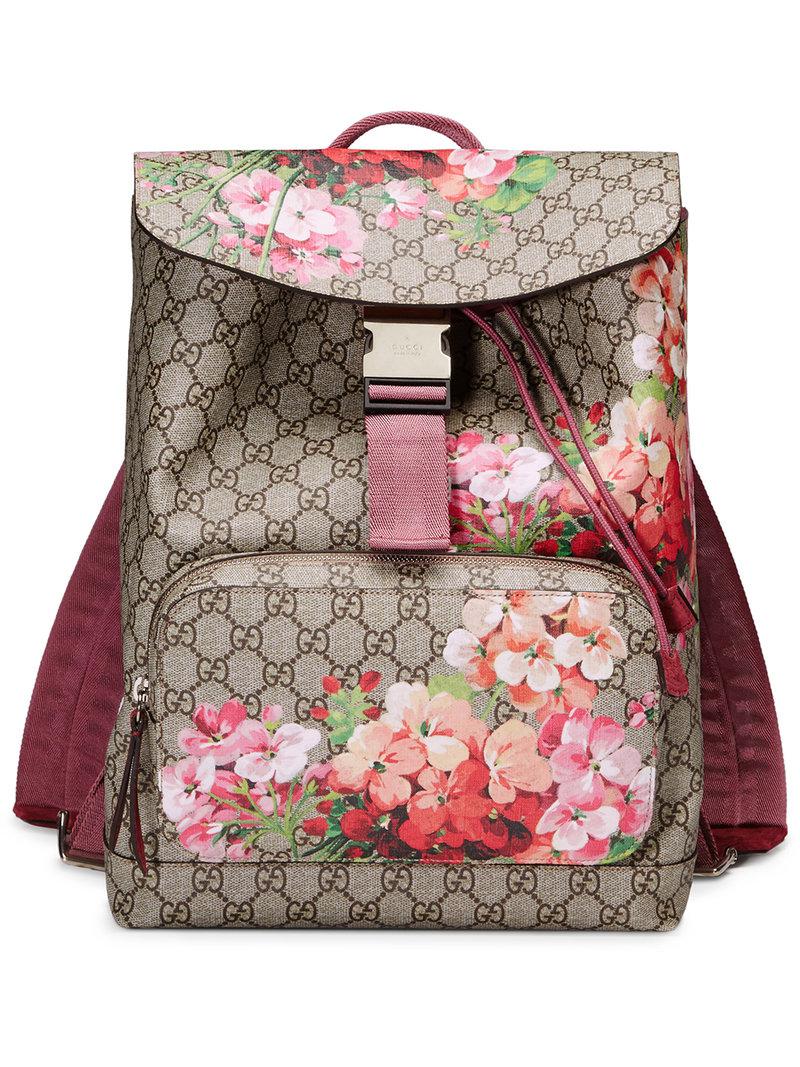 Gucci Canvas GG Blooms Backpack - Lyst