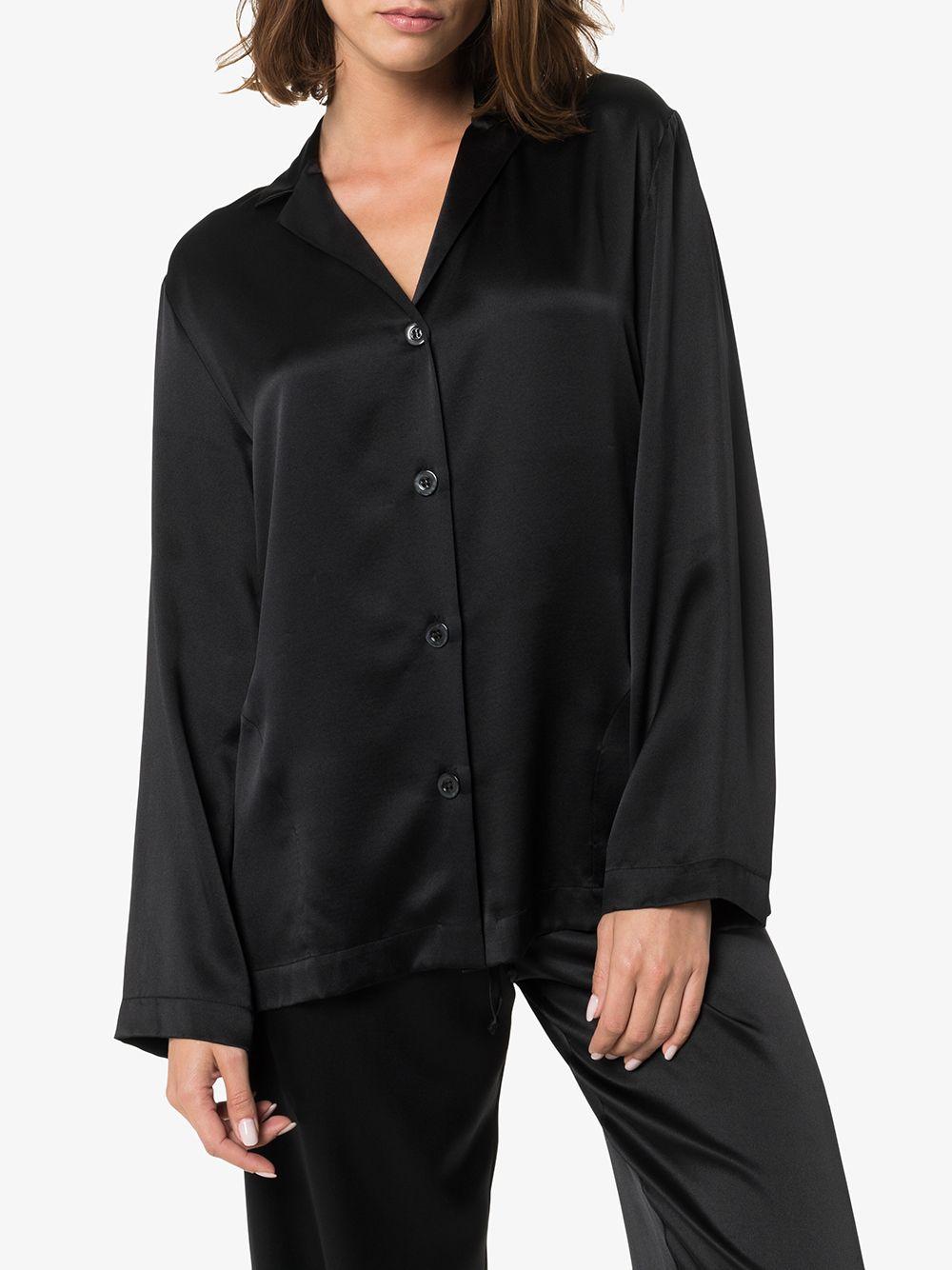 La Perla Silk Pyjama Set in Black - Lyst