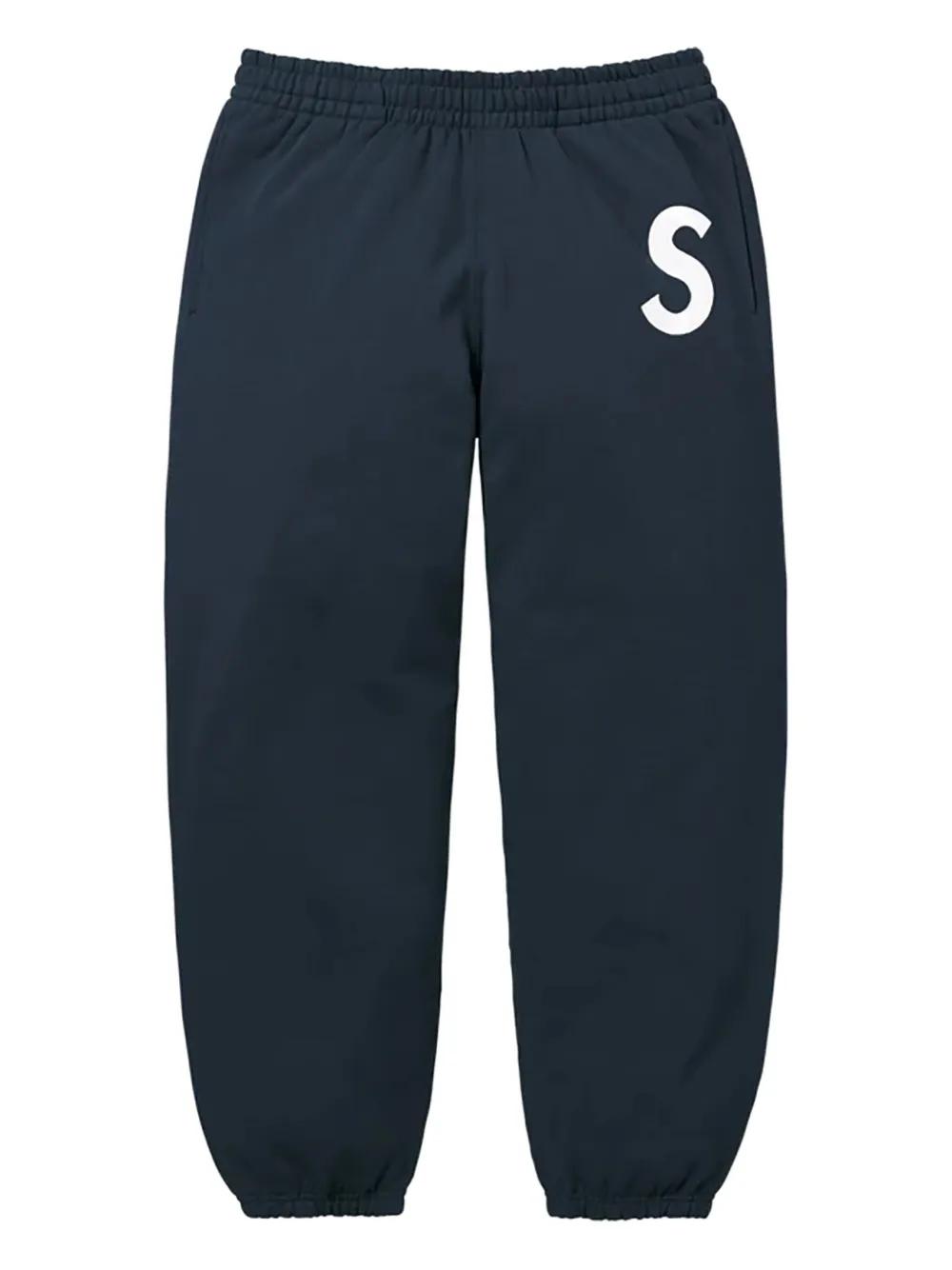 Supreme Logo-Print Track Pants in Blue for Men | Lyst UK