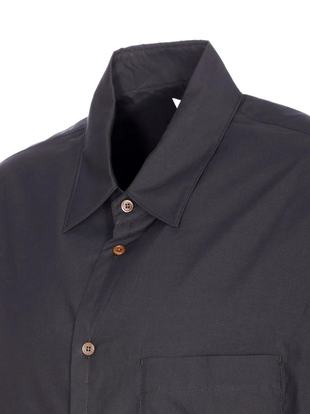 【LEMAIRE】PATCH POCKET SHIRT GREEN Size46 Lemaire: Khaki Patch Pocket T-Shirt | Men's Designer Clothes