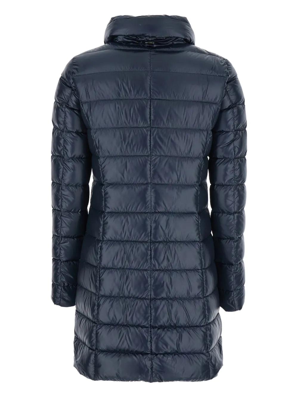 【関税＆送料込み】Herno 'Maria' Blue Down Jacket With Fron Herno 'Maria' Down Jacket With Front Zip Closure And Two