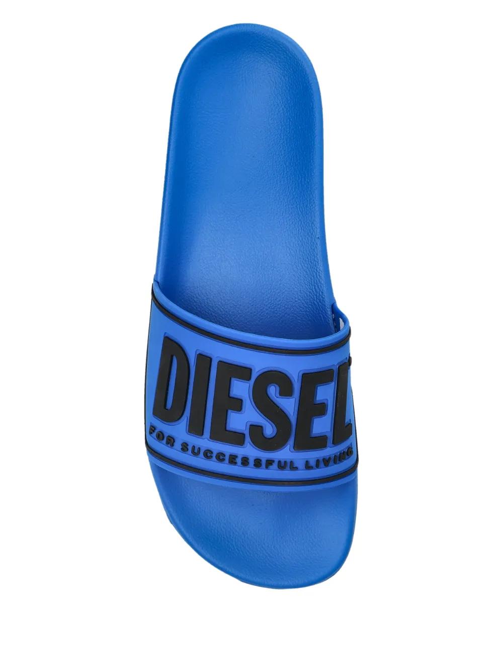 【送料&関税込】Diesel Slide Sandal cris Cros - Unisex Diesel Slide Sandal Cris Cros - Blue - Women | Y03612P0320HA711