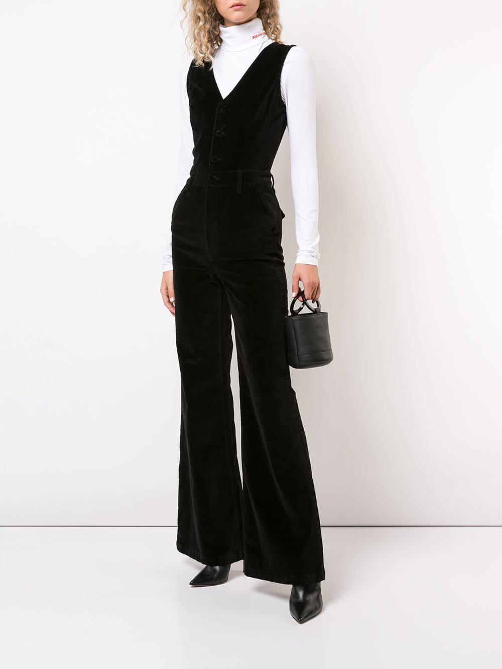 frame velvet jumpsuit