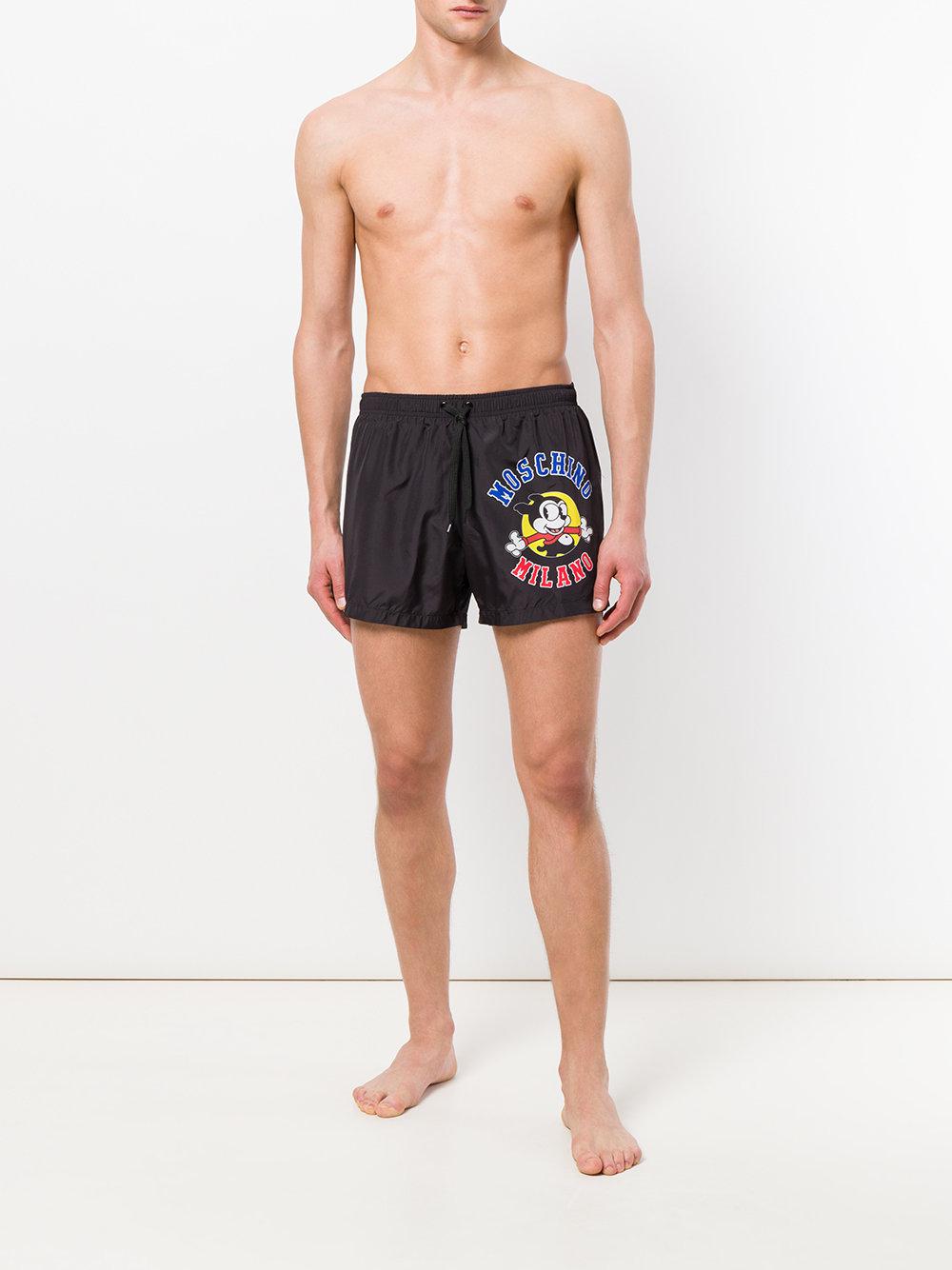 moschino milano swim shorts