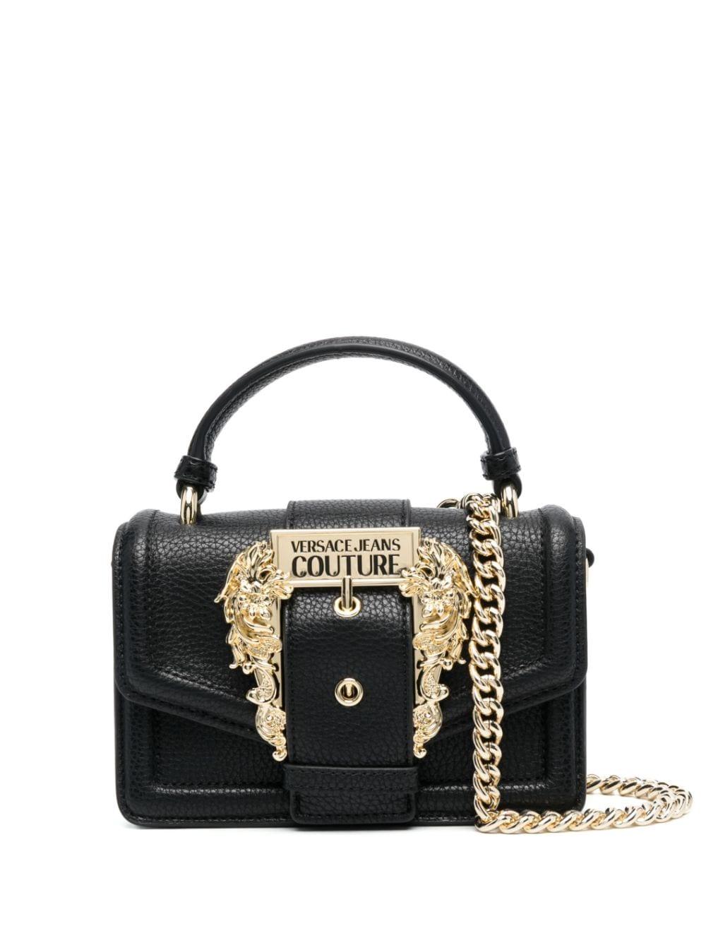 Versace Jeans Couture Logo-buckle Tote Bag in Black | Lyst