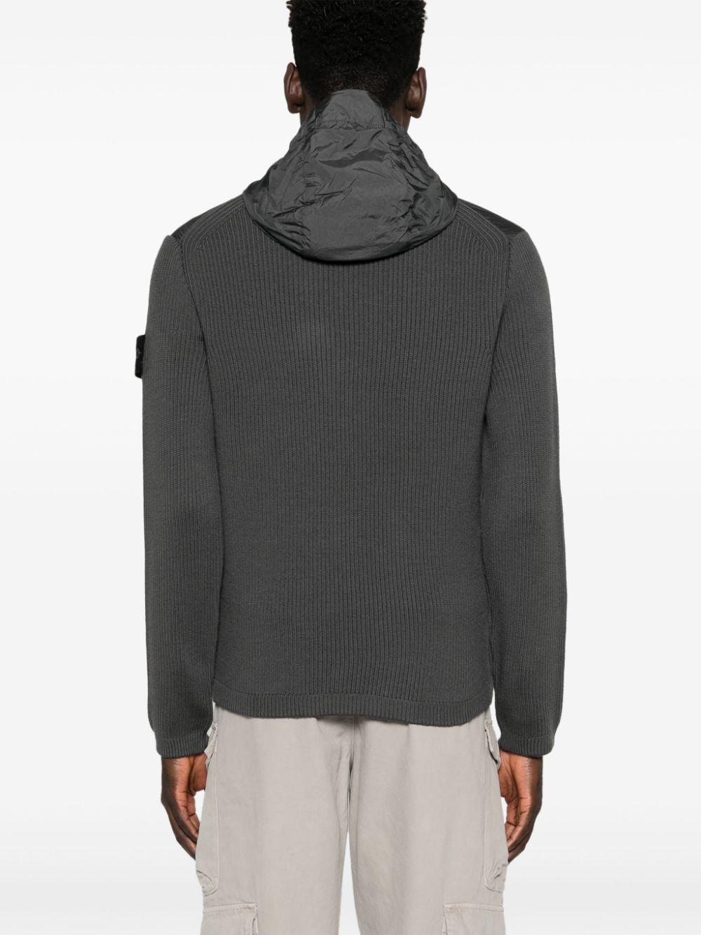 Stone Island メンズ グレー Primaloft® ニットジャケット ジャケット