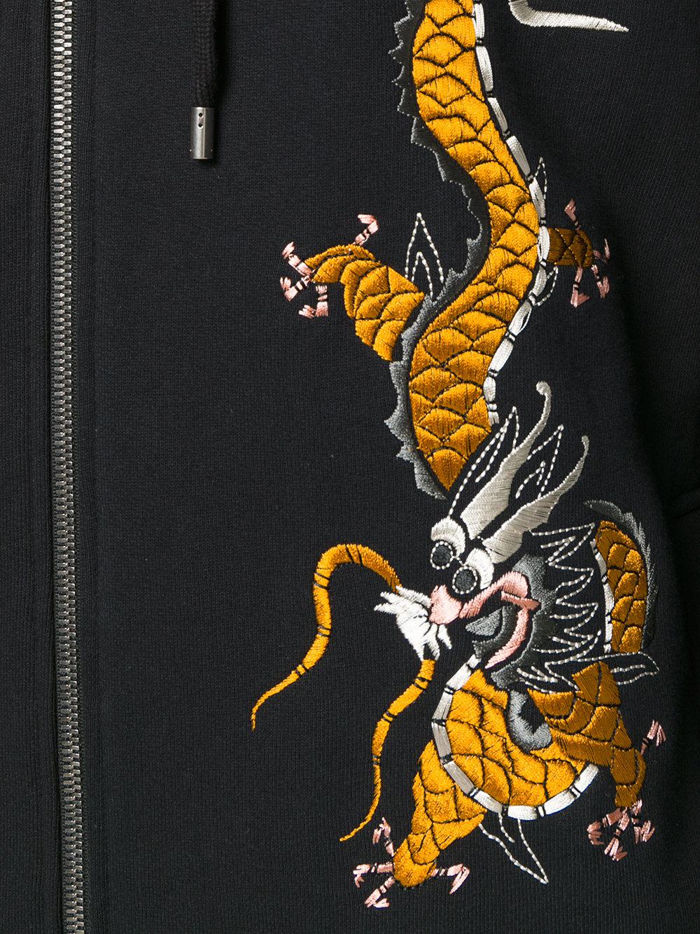 gucci black dragon hoodie