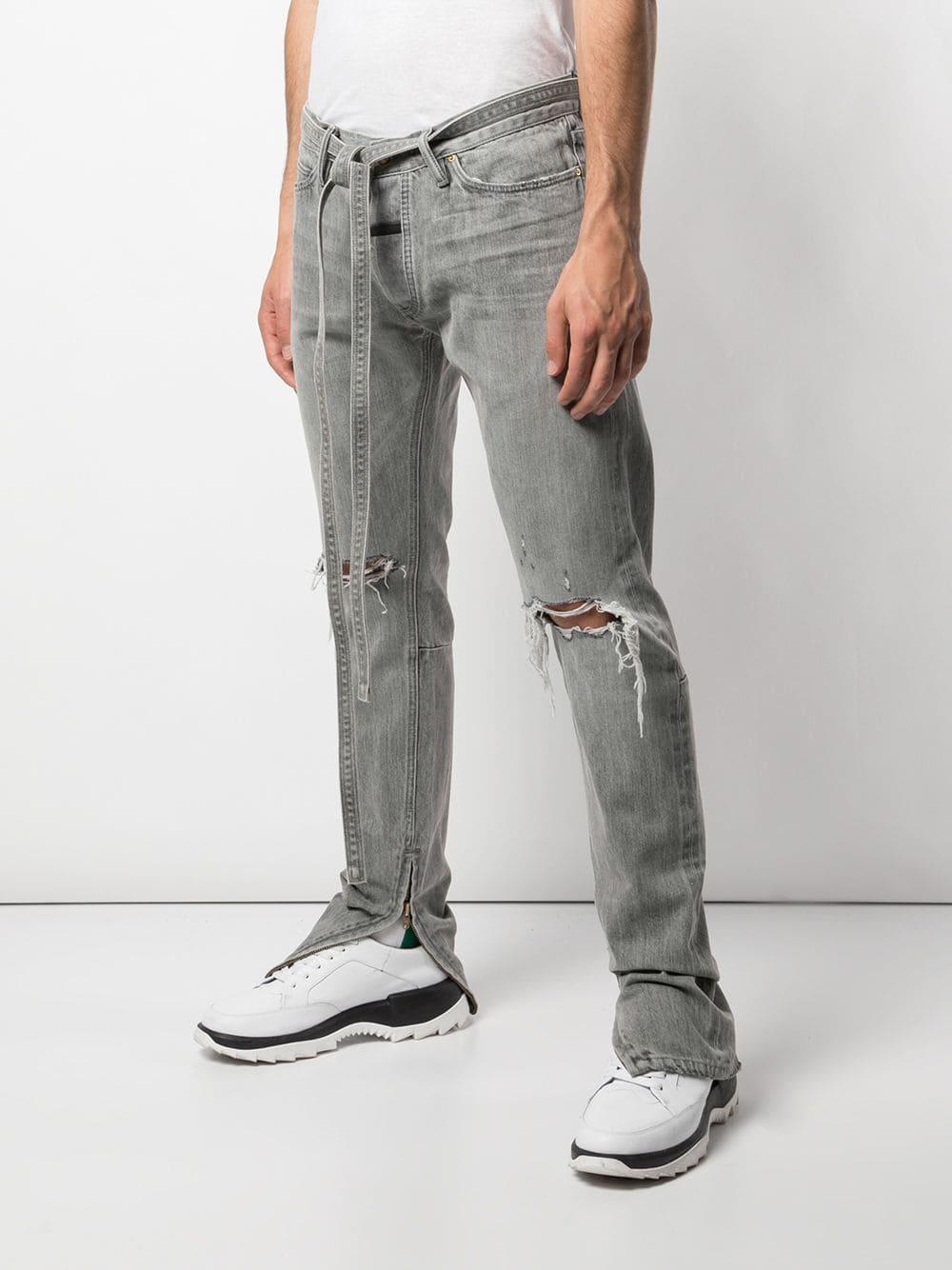 fear of god grey jeans