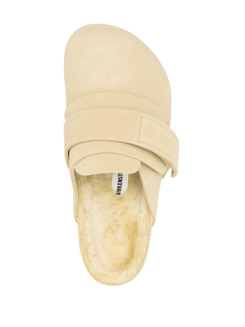 Birkenstock Nagoya Suede Slippers in White | Lyst