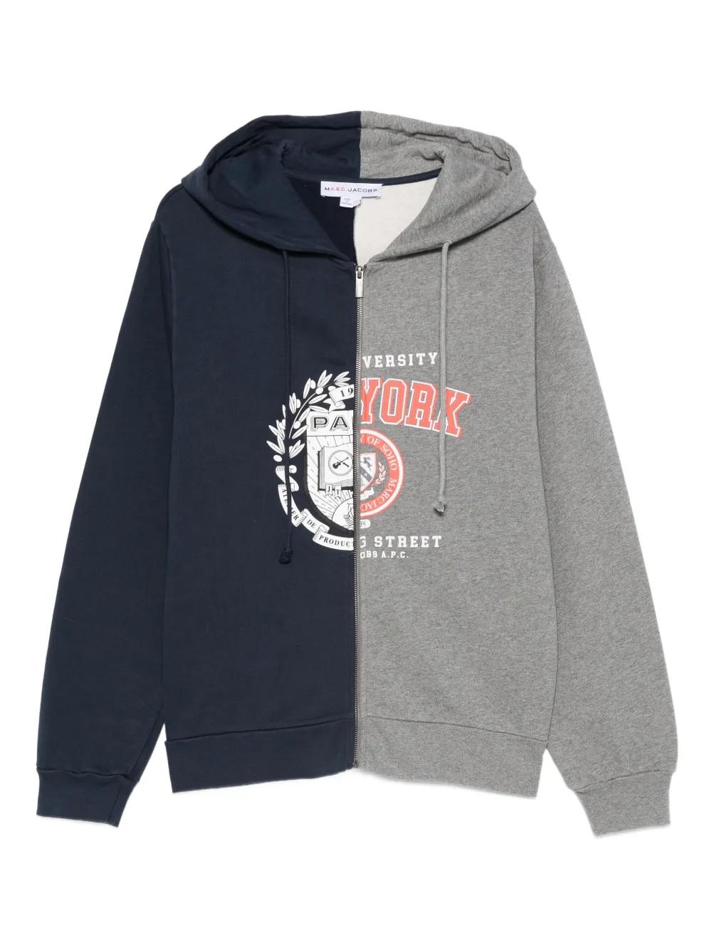 Marc Jacobs X A.P.C. Long-Sleeved Hoodie in Blue for Men | Lyst