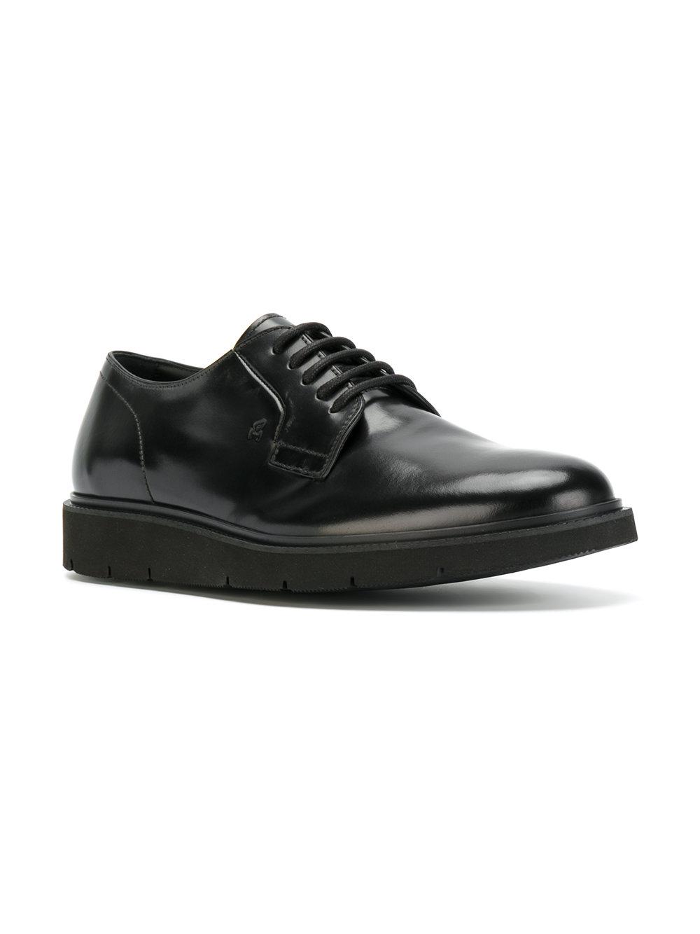 Lyst Hogan Casual Derby Shoes in Black for Men