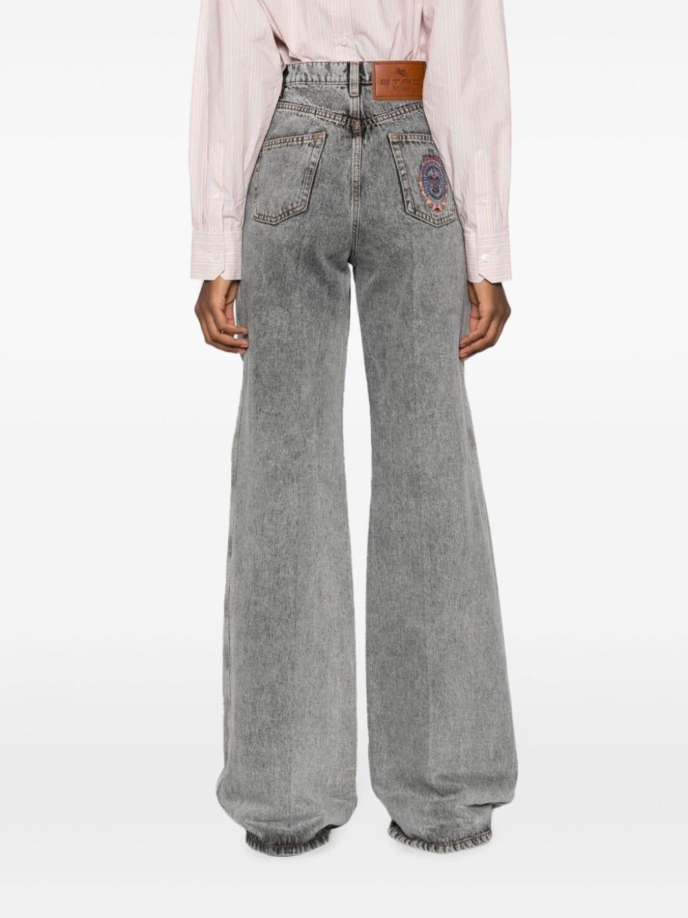 Palazzo Trousers With Pegaso Buttons