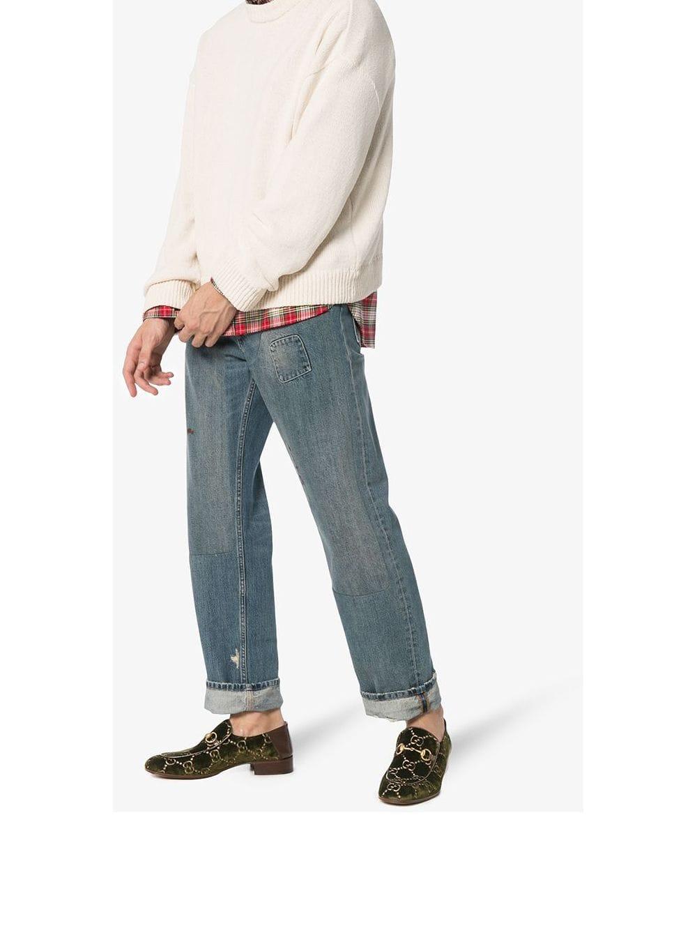 Gg velvet horsebit loafer Clearance