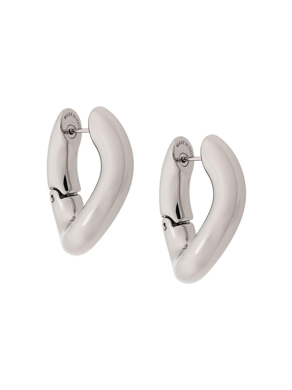 Balenciaga Loop Highshine Earrings in Silver (Metallic) Save 7 Lyst