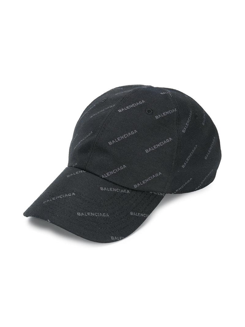 hagl Blikkenslager pakke Balenciaga All Over Hat in Black for Men | Lyst