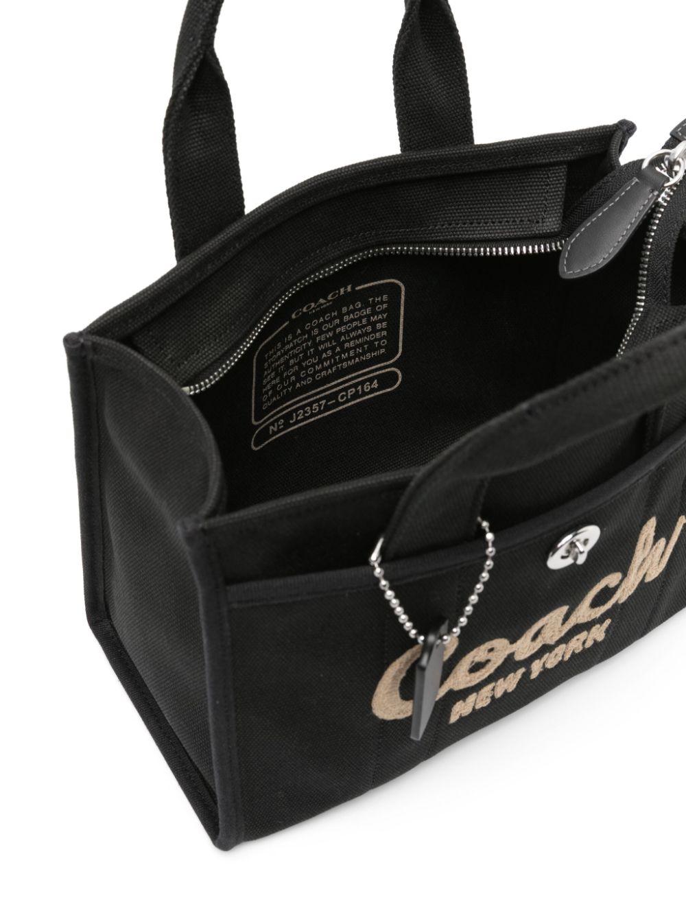 COACH Small Field Logo Applique Tote Bag in Black Lyst UK