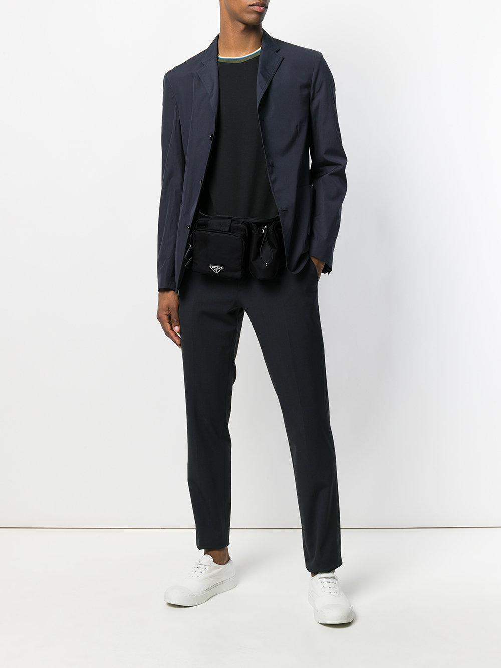 prada multi pocket belt bag