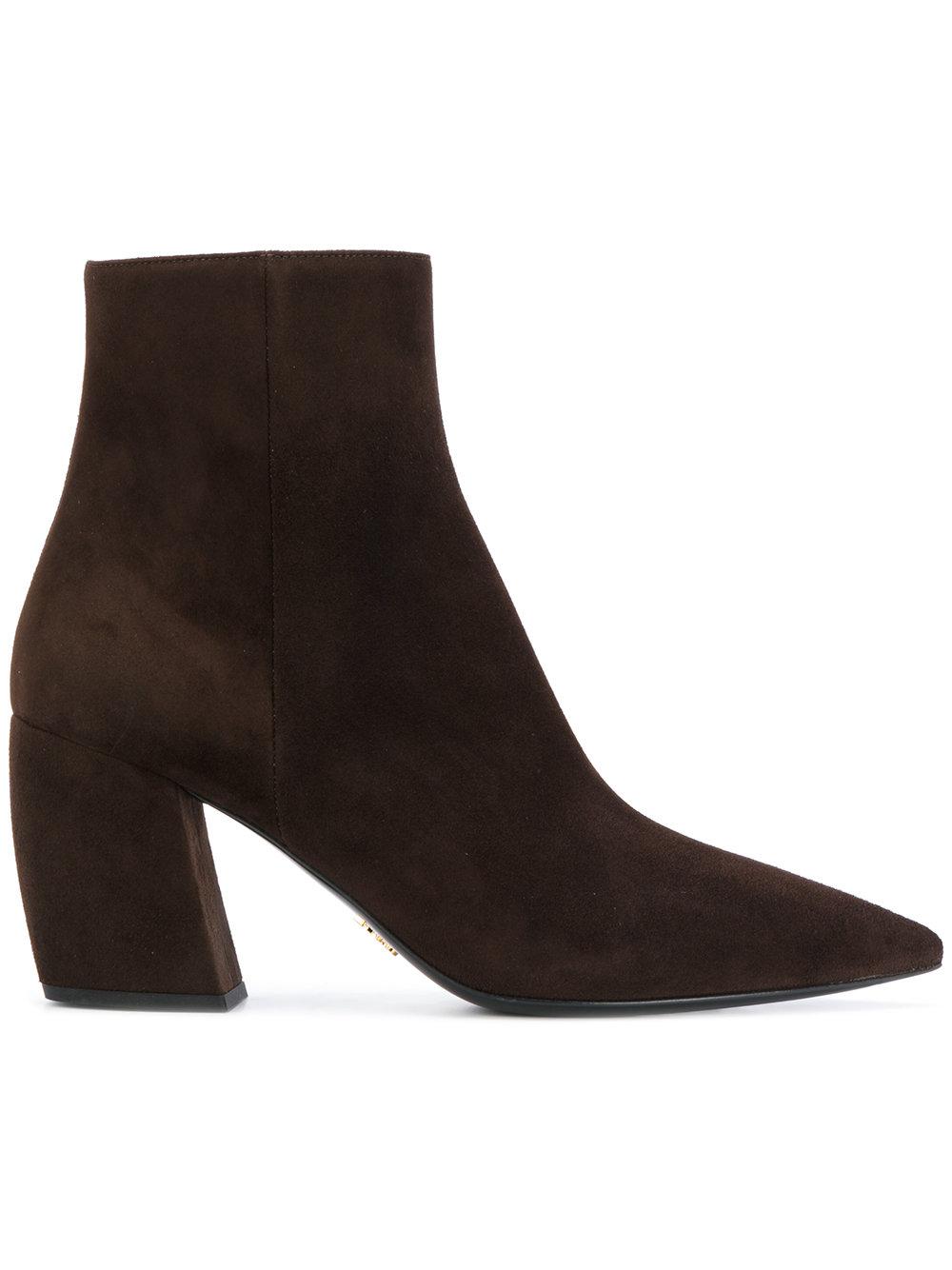 brown ankle boots pointed toe