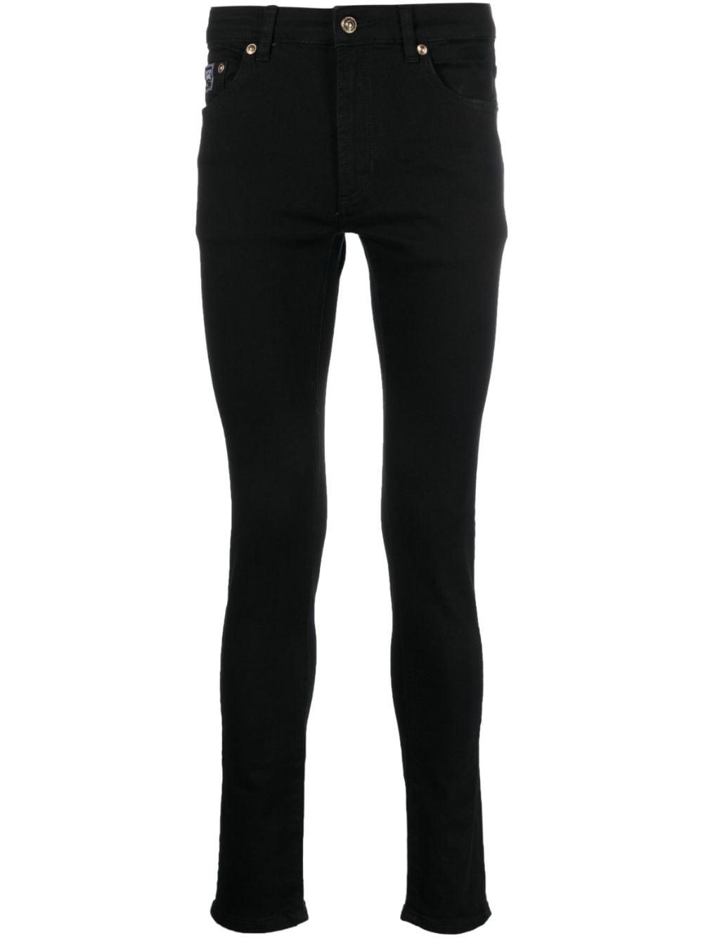 Versace Jeans Couture Mid-rise Skinny Jeans in Black for Men | Lyst
