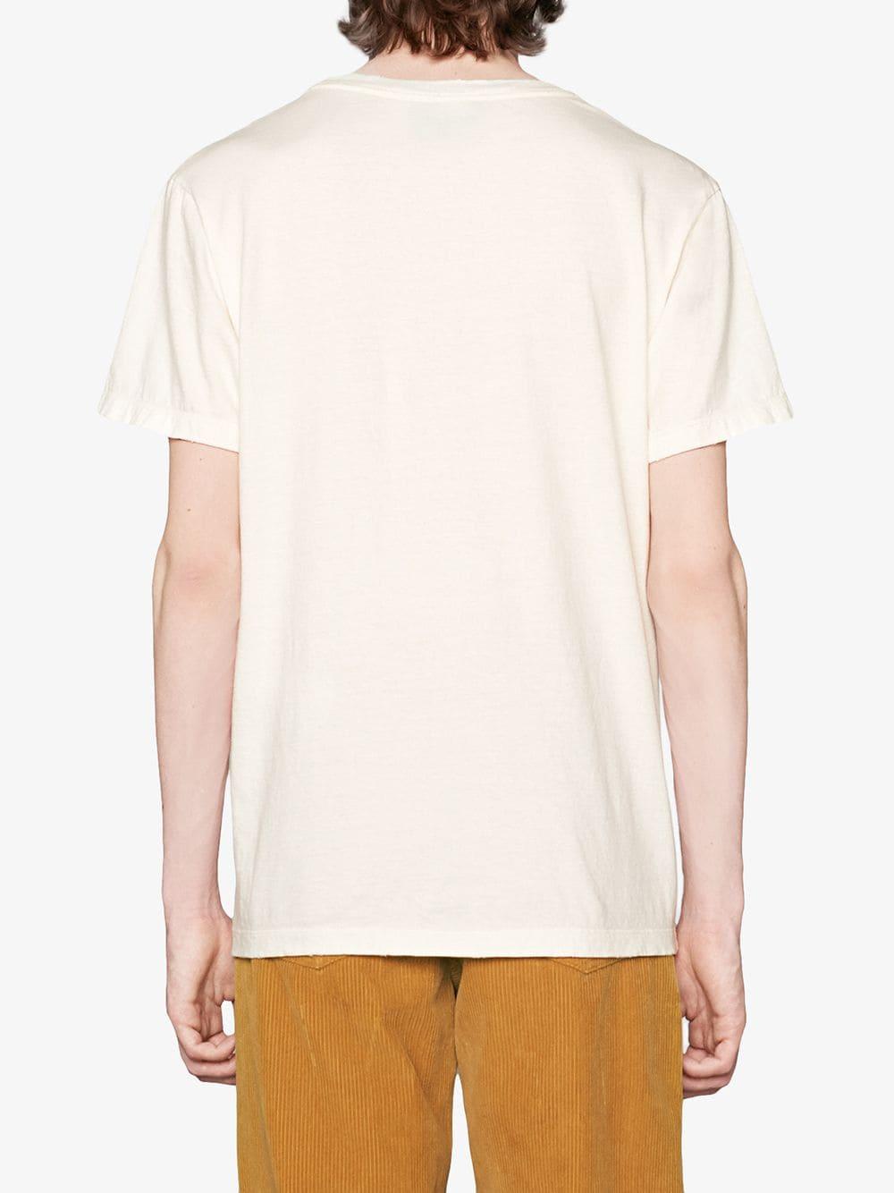 Leopard T-shirt in White for Lyst