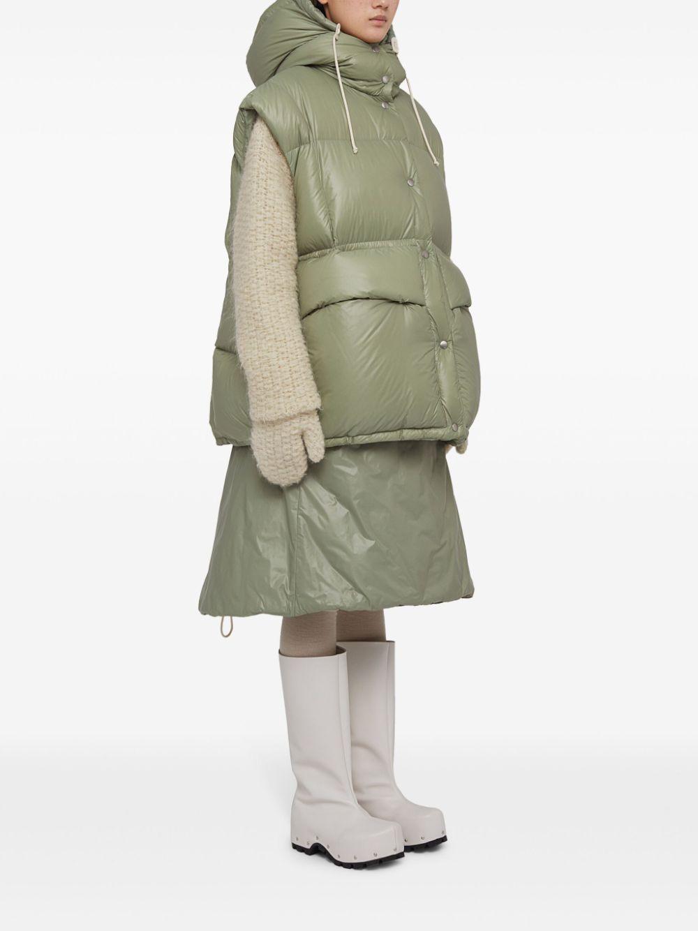 Jil Sander レディース グリーン Down キルティング スカート Jil Sander レディース グリーン Down キルティング スカート