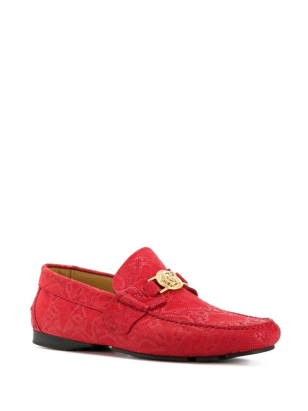 Versace Leather Medusa Loafers in for Men