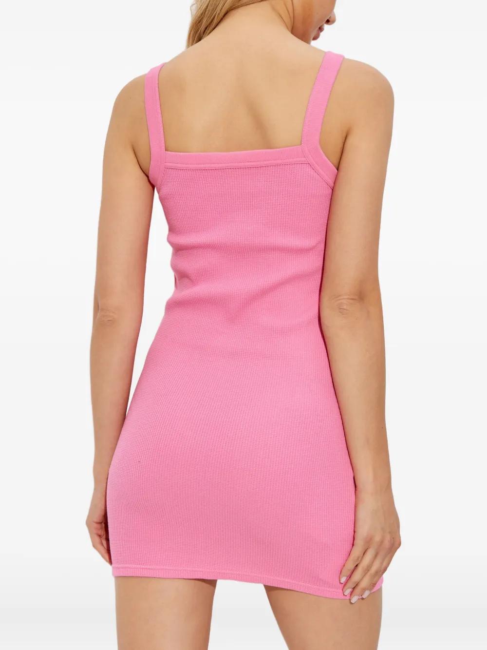 ワンピース ALEXANDER WANG Woman Dress Pink 4CC2256298 690E Layered Polo Halter Minidress in BARELY PINK/WHITE
